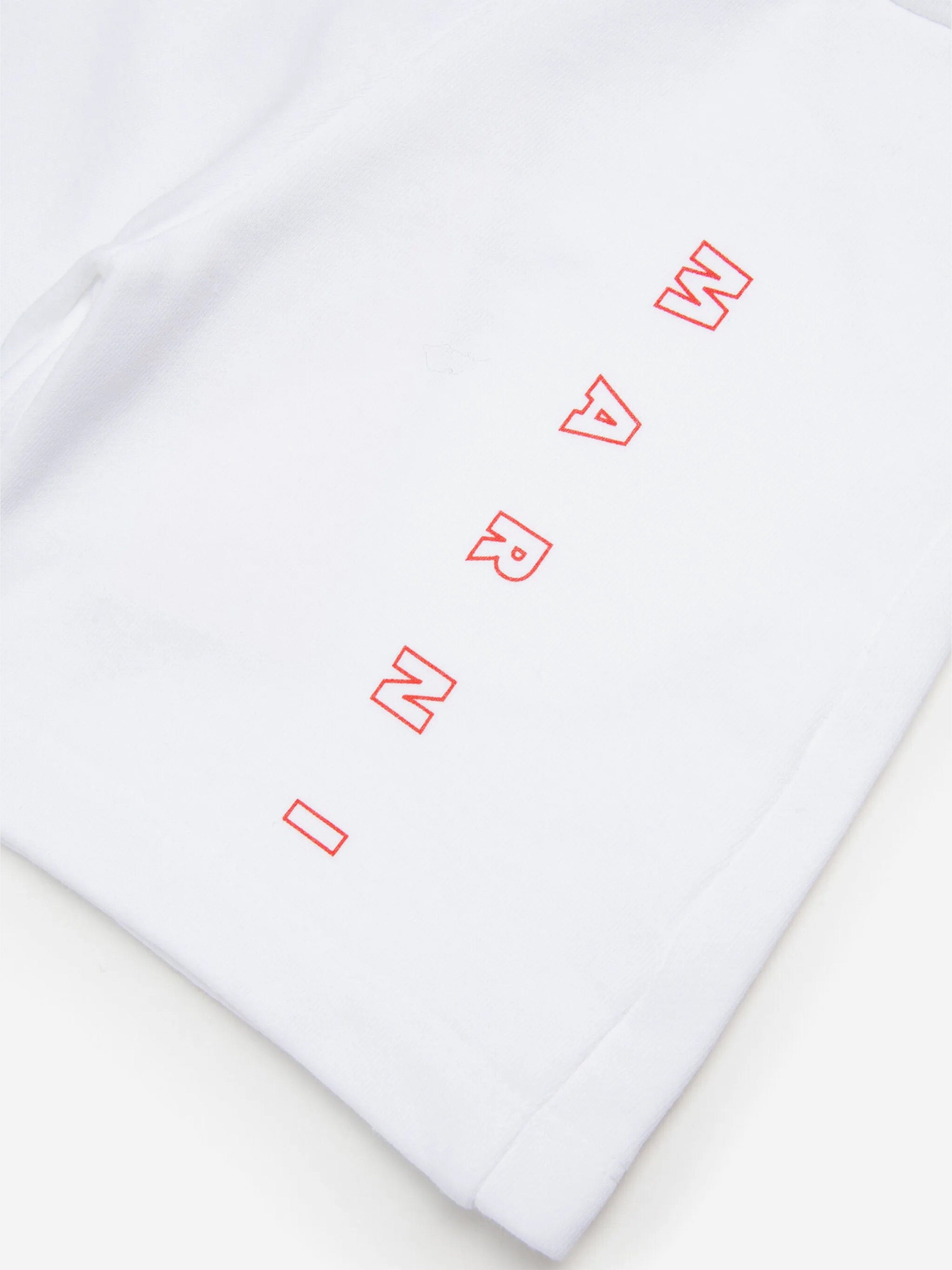 Baby Logo Shorts in White - Soft Cotton Comfort for Boys & Girls | Perfect for Playtime, Daycare & Summer Outfits
