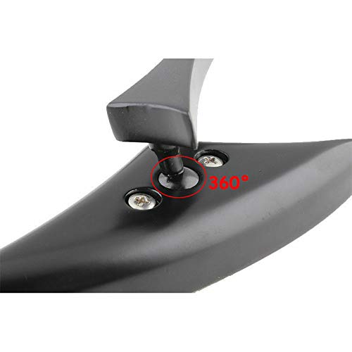 Harley Davidson Black Rearview Side Mirrors Replacement for Dyna, Touring, Road King, Street Glide & Sportster 883/1200 - Durable Motorcycle Accessories for Safe Riding & Cruising
