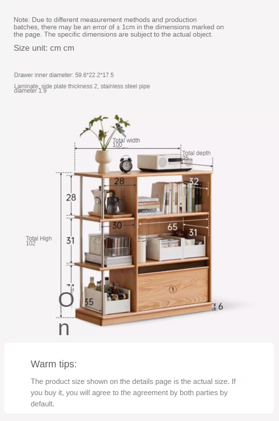 Oak Solid Wood Modern Bookcase - Stylish Bookshelf for Home & Office - Perfect for Living Room, Bedroom, and Study Room Organization