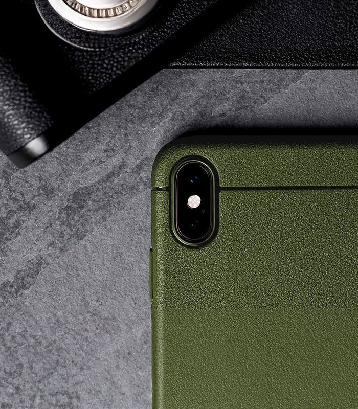 Premium Leather Sheath Case for iPhone XS - Slim Protective Cover with Card Slot | Perfect for Business, Travel & Everyday Use
