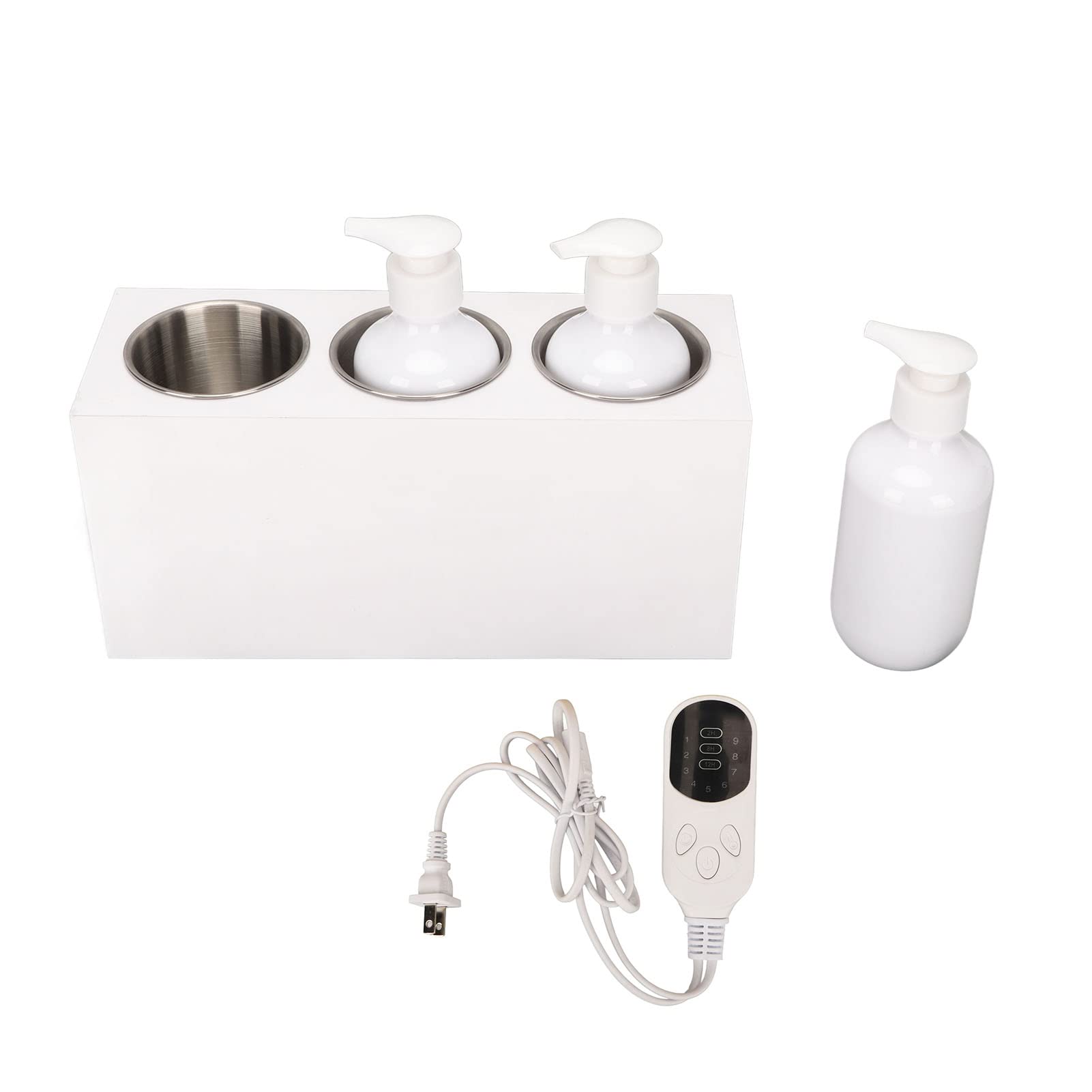 ANGGREK 3 Bottle Electric Massage Oil Warmer - Fast Heating 9-Speed Adjustable Lotion & Cream Heater for Salon, Spa & Home Use - Perfect for Aromatherapy, Massage Therapy & Relaxation
