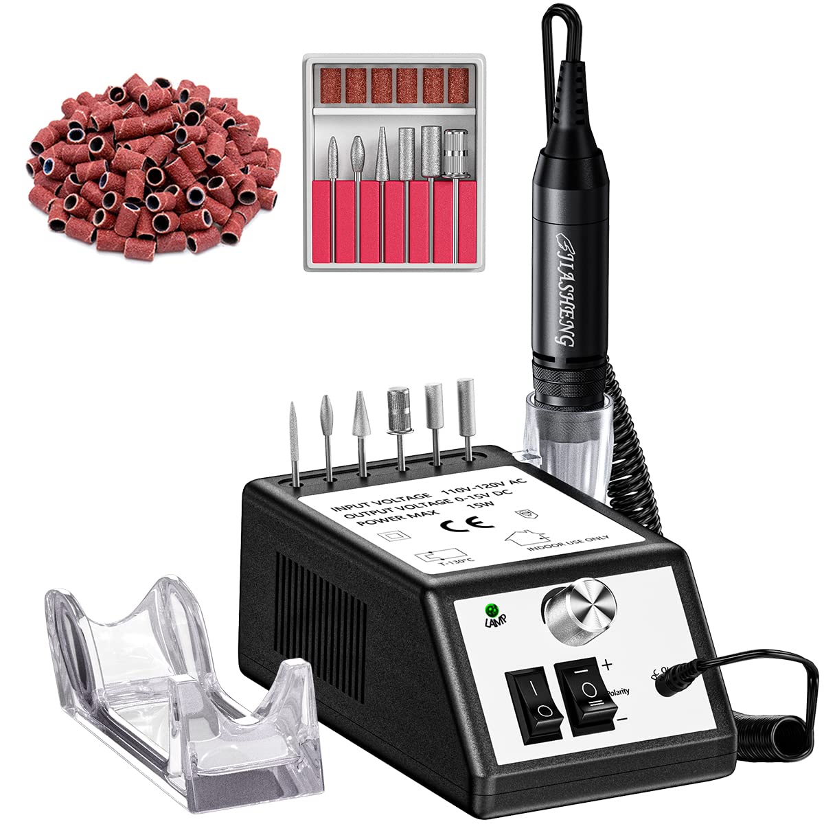 Professional Nail Drill Machine 30000 RPM - Electric Efile for Acrylic Nails, Gel Polish Removal & Nail Shaping | Salon-Grade Nail Tech Supplies for Home & Professional Use | Perfect for Manicures, Pedicures & Nail Art