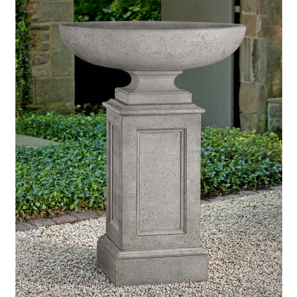 Campania International Somerset Urn with Estate Pedestal - Elegant Garden Urn Planter for Outdoor Decor, Patio, and Landscape Design