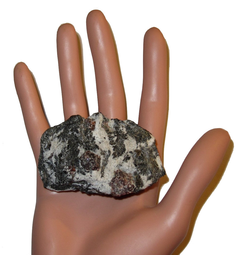 Natural Garnet Red Almandine Black Biotite Cluster Raw Crystal Stone for Healing, Meditation & Energy Work - Perfect for Reiki, Chakra Balancing & Spiritual Decor