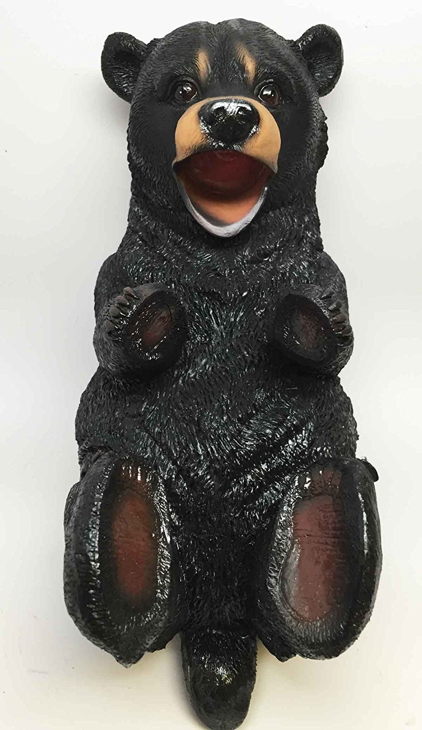 Stylish Black Bear Wine Bottle Holder - Elegant Kitchen Decor for Hosting Parties & Home Bar Accessories - Perfect for Wine Lovers & Entertaining Guests