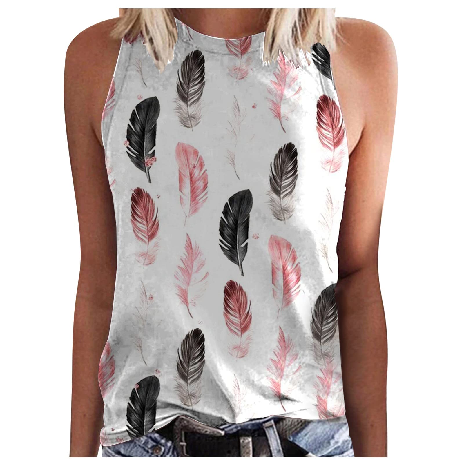 2022 Women's Spring Casual Camisole - Slim Fit Sexy Sleeveless Tank Top with Print for Party & Night Out | Perfect for Clubbing, Date Nights, and Summer Outfits