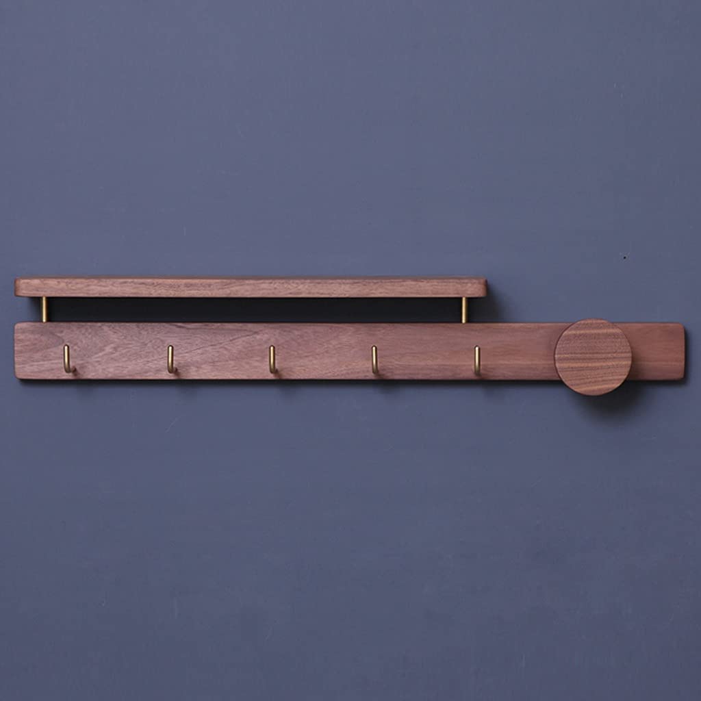 Wall-Mounted Coat Rack Organizer - Space-Saving Entryway Hooks for Coats, Hats & Umbrellas
