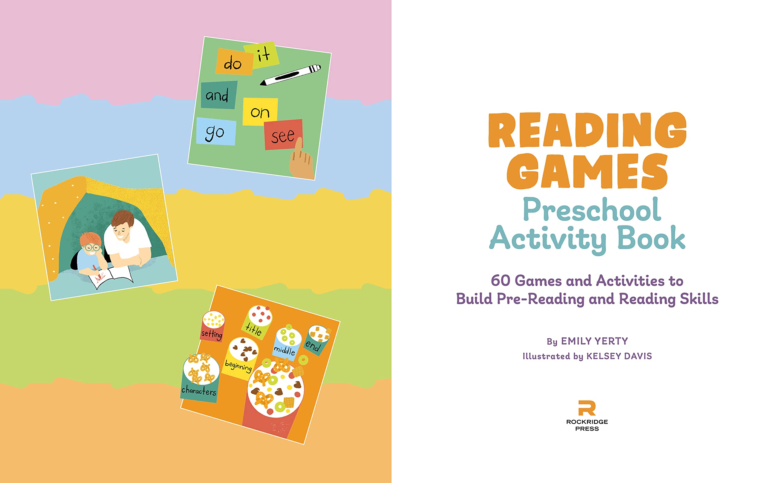 Preschool Reading Games Activity Book: 60 Fun Learning Games & Activities to Develop Early Reading Skills for Kids Ages 3-5 - Perfect for Homeschooling, Classroom & Parent-Child Bonding