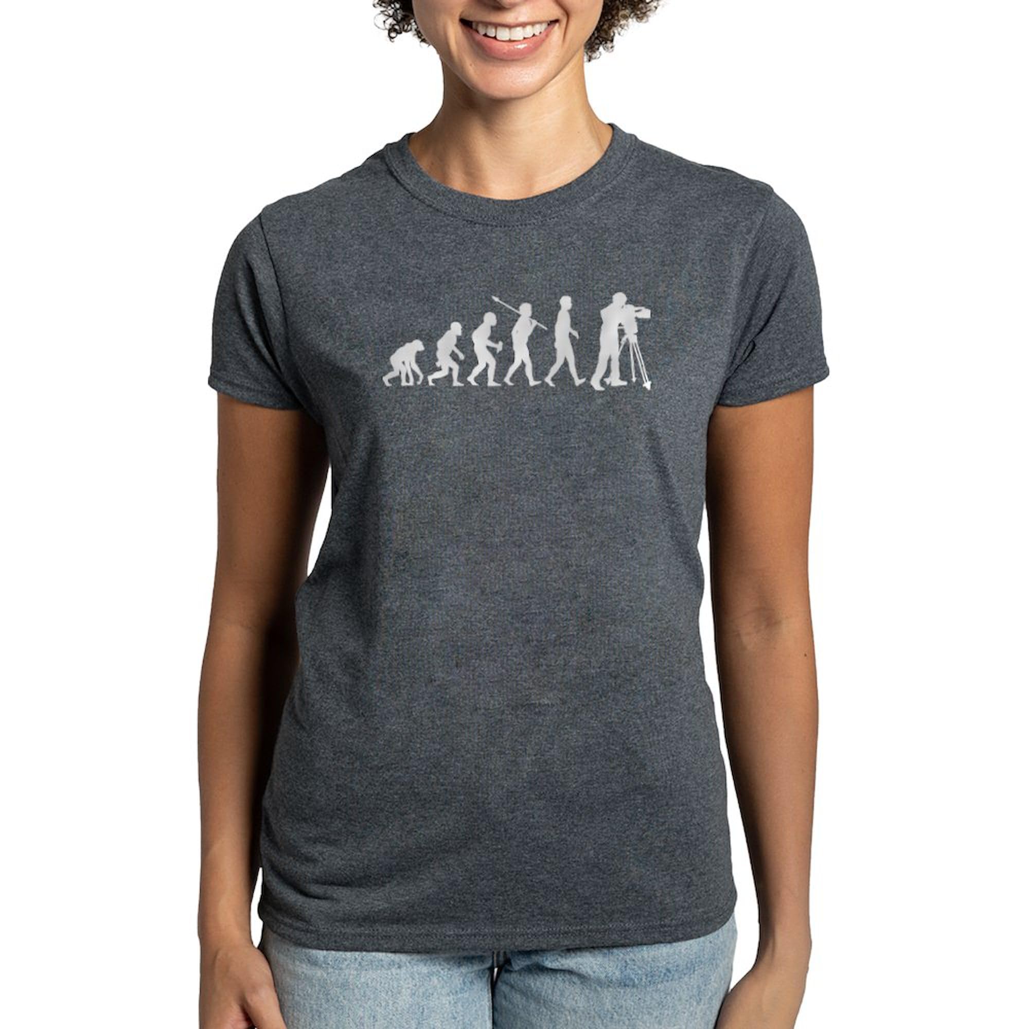 Cameraman Women's Dark Cotton T-Shirt - Comfortable & Stylish Casual Tee for Photography Enthusiasts | Perfect for Everyday Wear, Photo Shoots & Outdoor Adventures