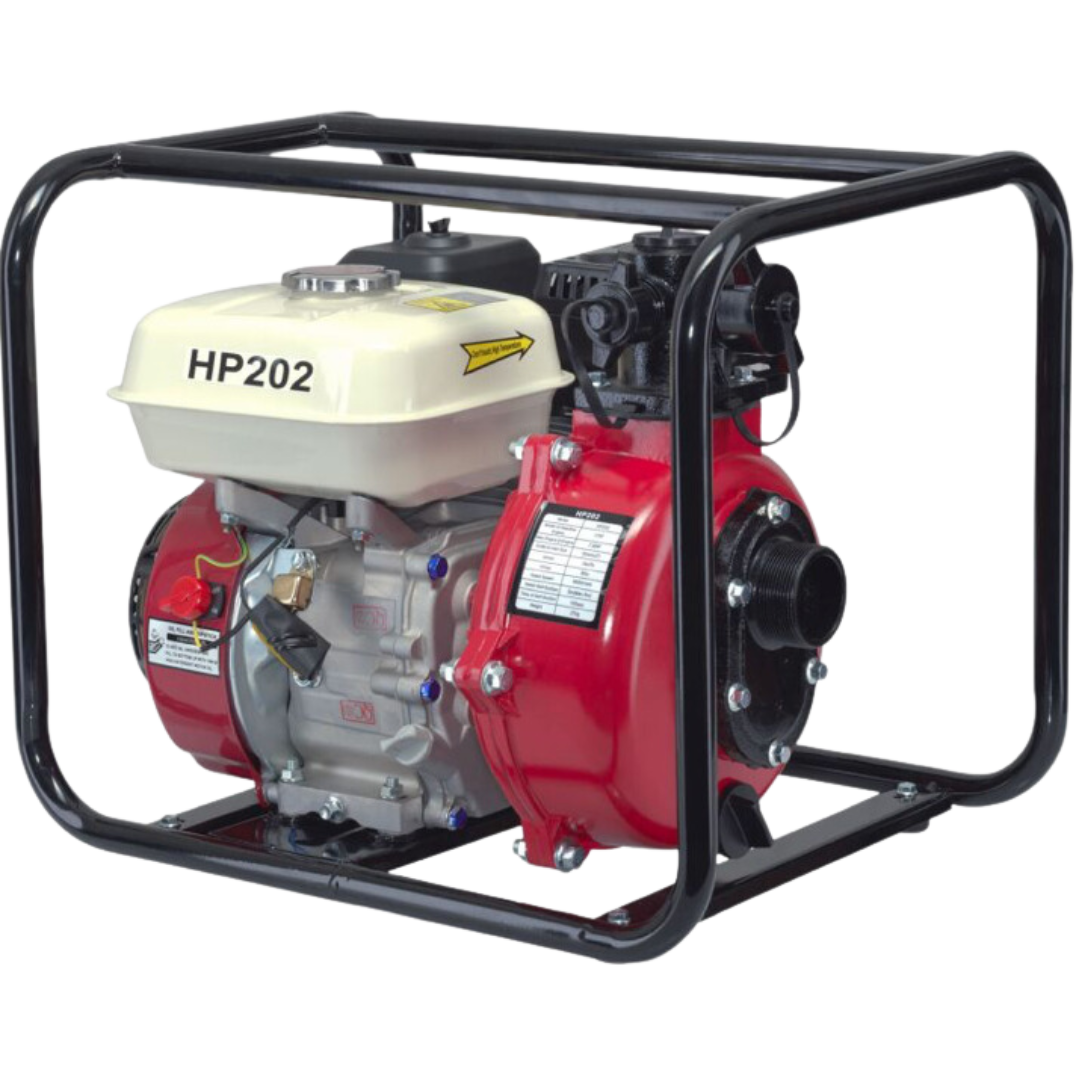 Portable Petrol Engine Powered Pump - 2 Twin Impeller High Pressure Water Transfer Pump for Agriculture, Construction & Emergency Flood Control