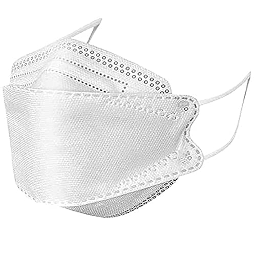200PCS Korean Disposable Face Masks 4-Layer Filter for Adults - Breathable Safety Protection for Men & Women (White) - Ideal for Daily Commute, Office Work & Public Places