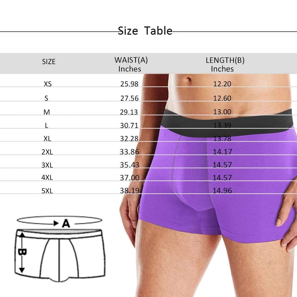 Custom Printed Face Boxer Briefs for Women & Men - Personalized Photo Underwear - Comfortable & Breathable for Everyday Wear, Gifts & Special Occasions