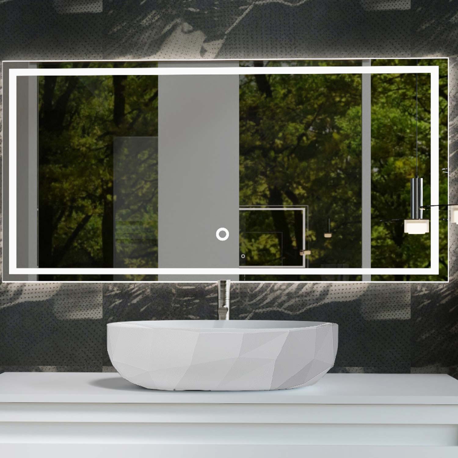 DAX Arte Solid Surface Oval Vessel Bathroom Sink - 18