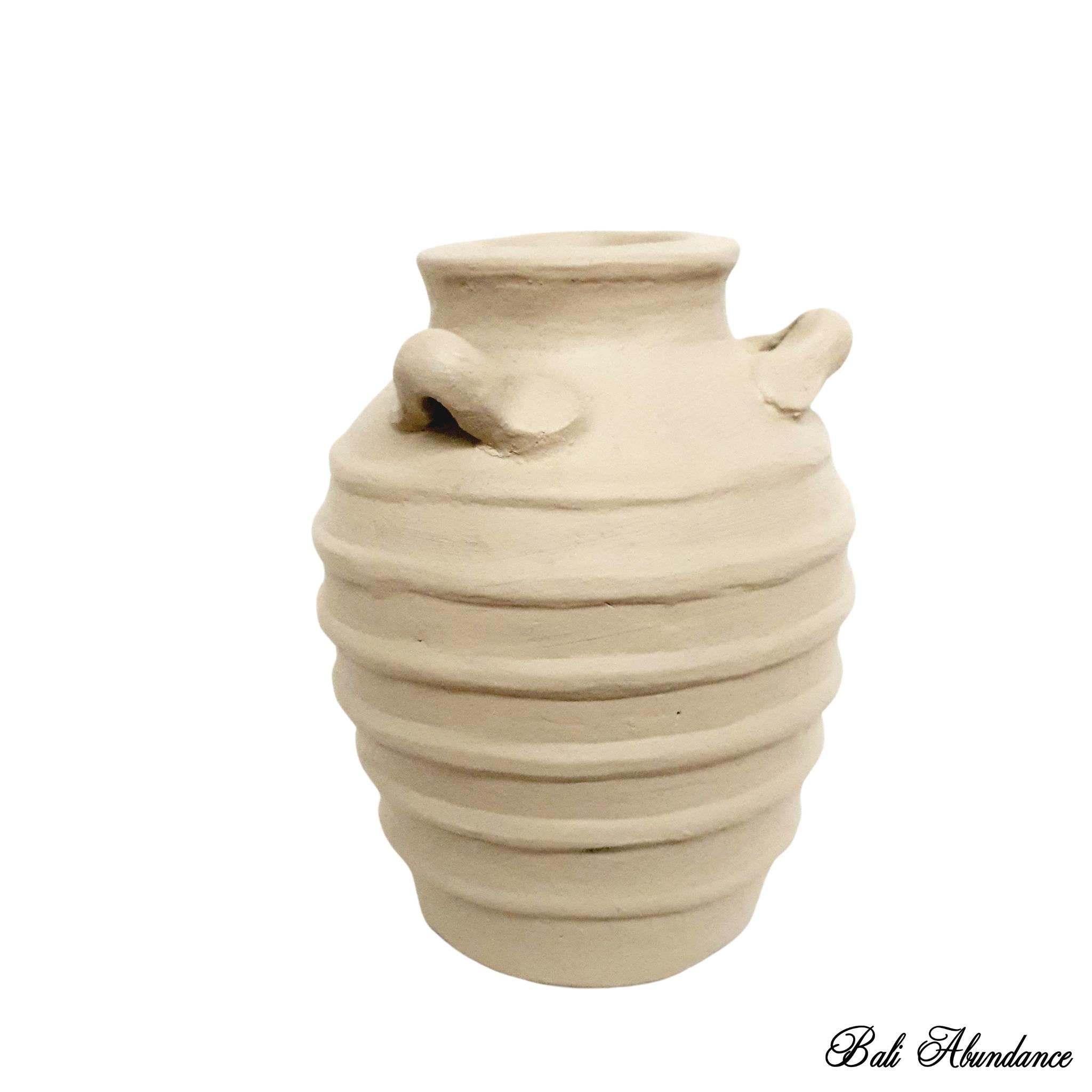 Handmade Terracotta Clay Urn Pot - Elegant Decorative Planter for Indoor & Outdoor Plants | Perfect for Home Garden, Patio, and Balcony Decor