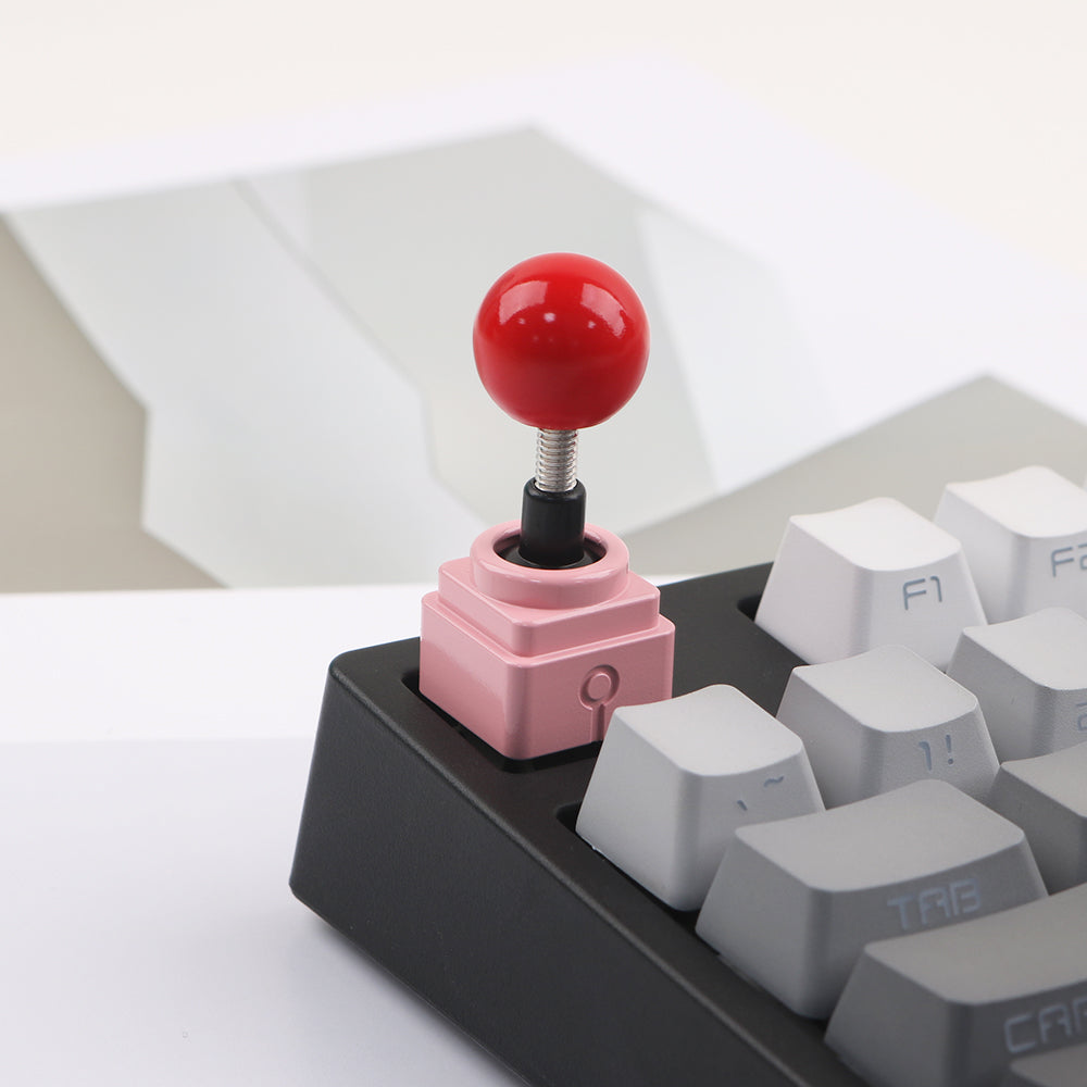 Custom DIY Retro Metal Joystick Keycaps - Classic Gaming Mechanical Keyboard Accessories for PC, Mac, Laptop (Perfect Gift for Gamers & Keyboard Enthusiasts) - Enhance Your Gaming Setup & Typing Experience