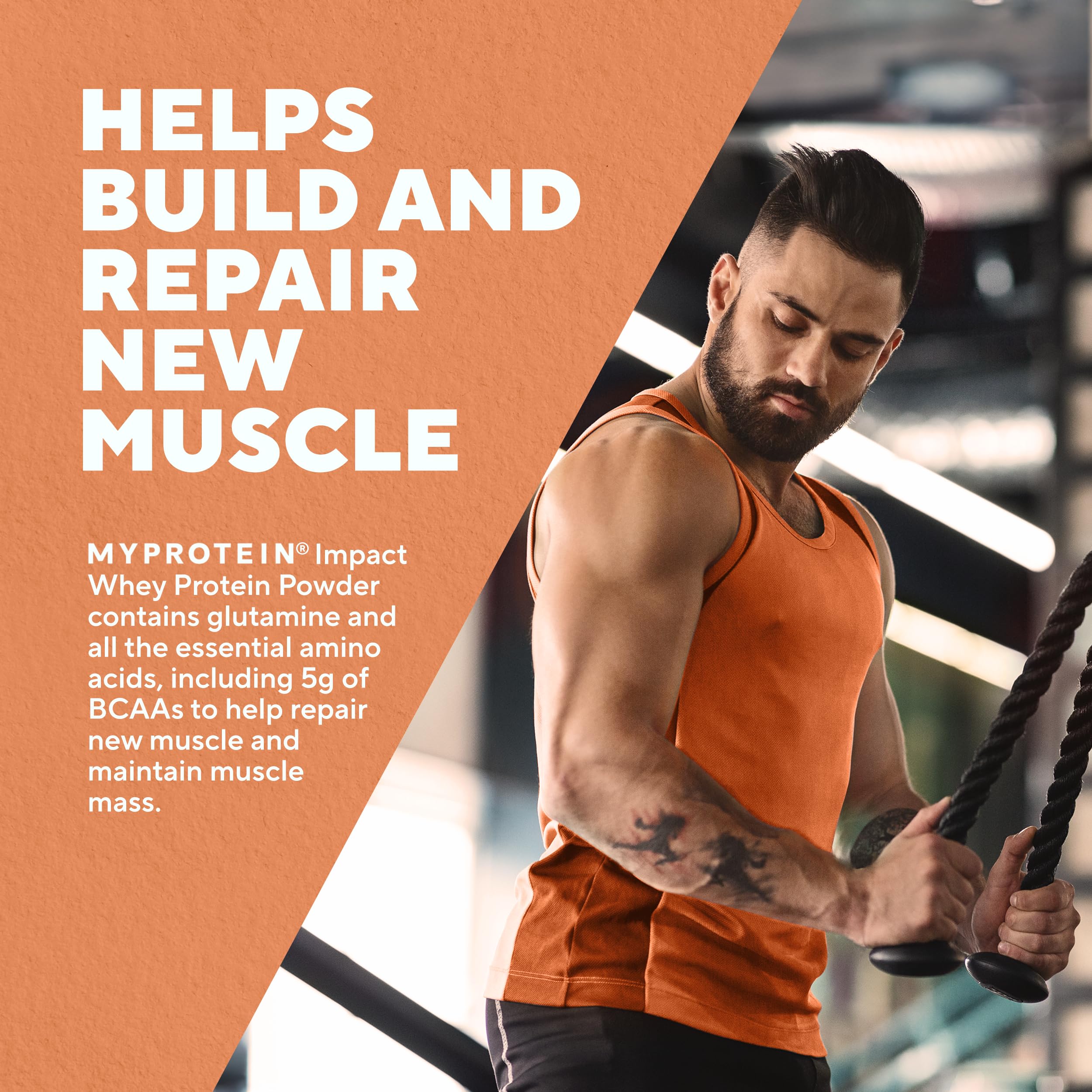 MyProtein Impact Whey Protein Powder - 2.2 Lbs (31 Servings), Salted Caramel Flavor, 22g Protein & 5g BCAA Per Serving - Premium Protein Supplement for Muscle Recovery & Performance - Ideal for Post-Workout Shakes, Smoothies & Fitness Nutrition