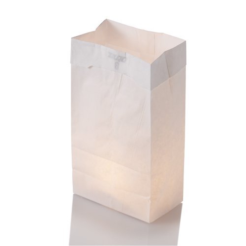 Richland 125-Pack White Luminary Bags with 125 Tealight Candles - Perfect for Weddings, Parties, Memorials & Home Decor