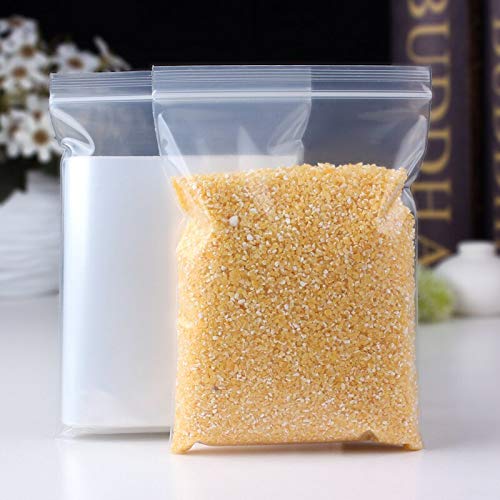 1000 Pack 4x6 Inch Clear Reclosable Zipper Bags - 2 Mil Thick High Clarity Polypropylene Resealable Plastic Bags for Food Storage, Crafts, Jewelry & Small Parts Organization | Airtight Seal Top Packaging Solution
