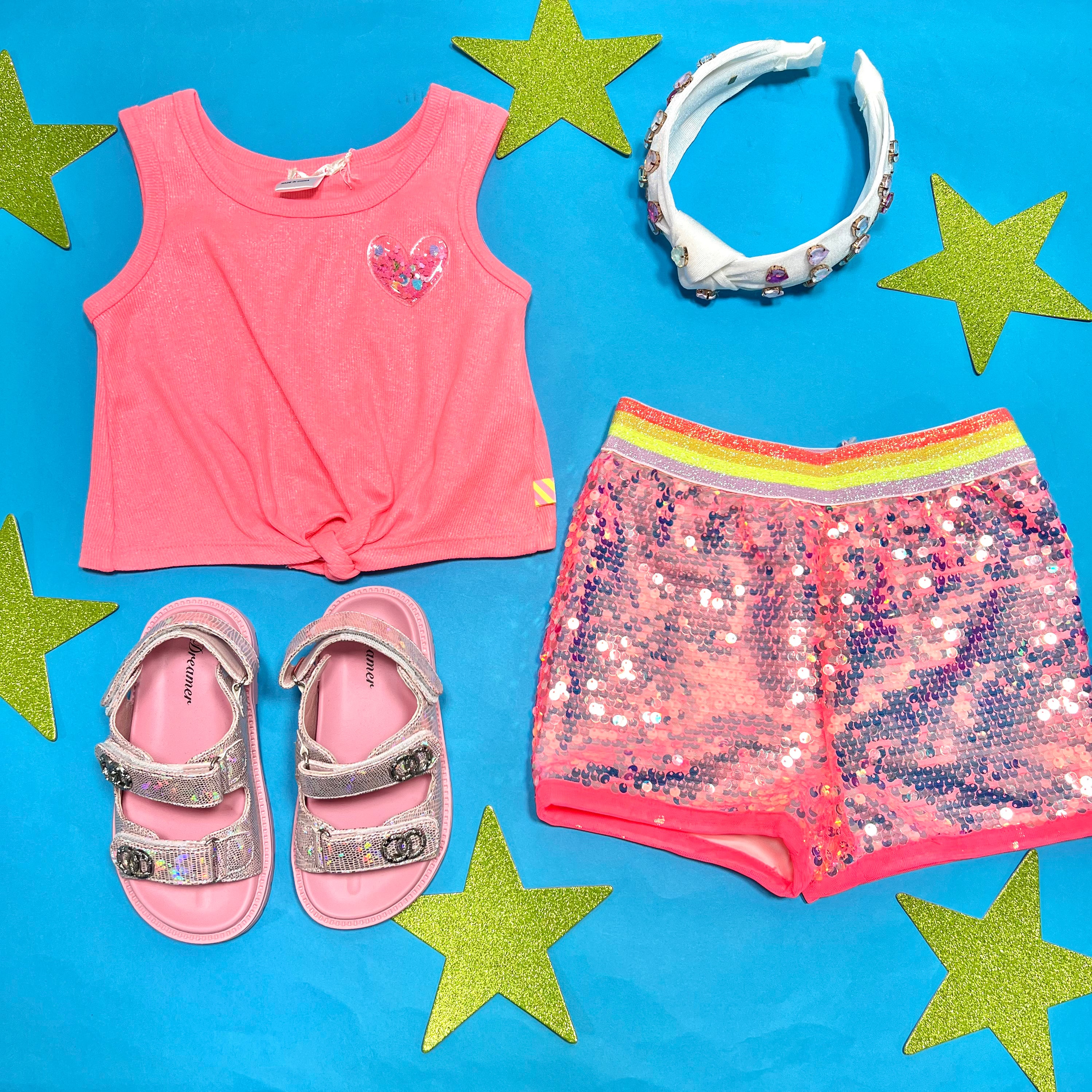 Billieblush Sequin Shorts for Women - Glam Party Shorts with Sequins, High Waist & Stretchy Fit - Perfect for Night Out, Club Wear, and Festivals
