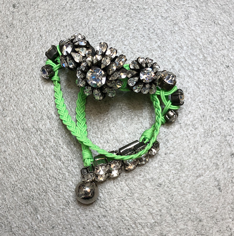 Green Karma Bracelet for Women - Handmade Adjustable Beaded Bracelet for Yoga, Meditation & Positive Energy | Boho Chic Spiritual Jewelry Gift