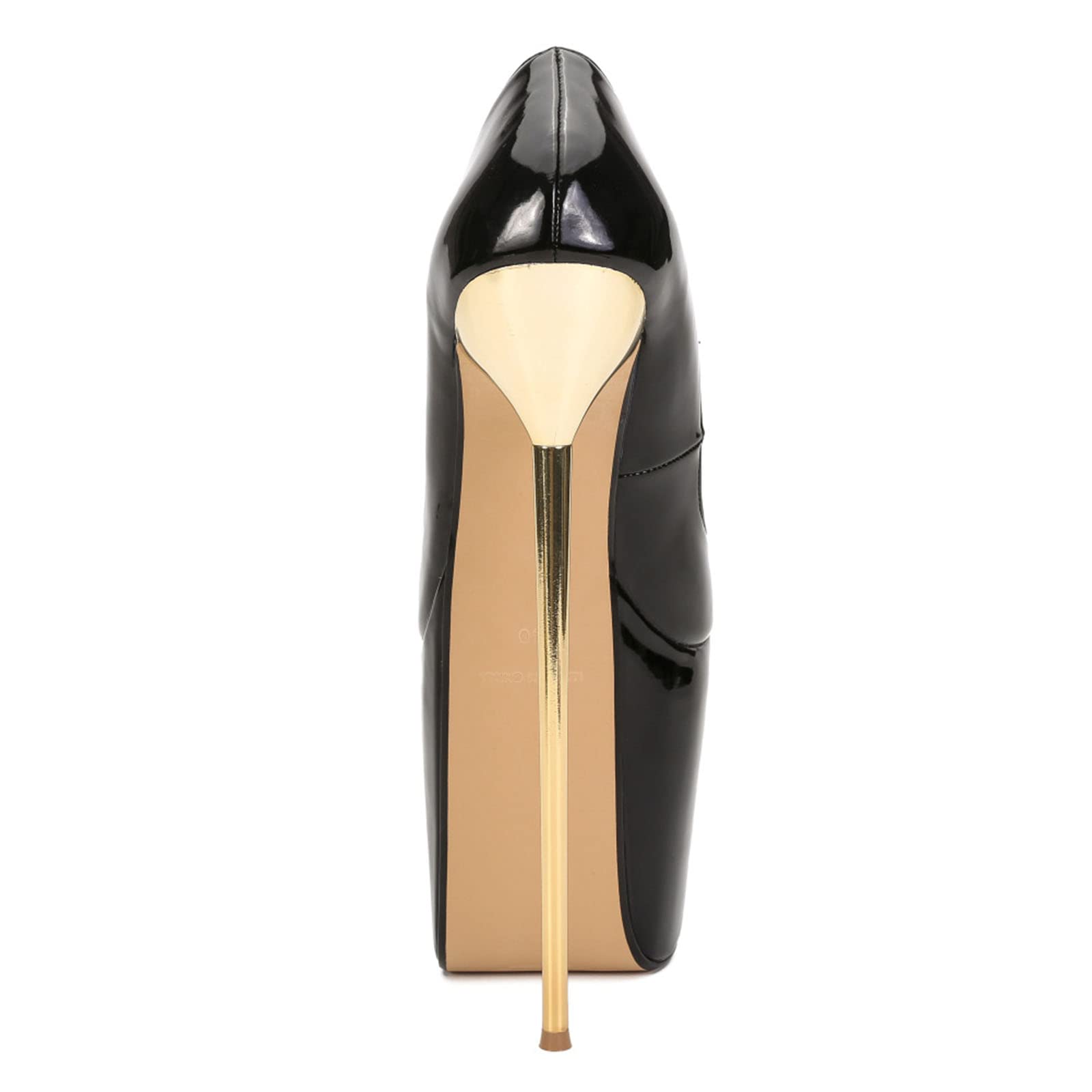 BBRURIY Women's High Heel Pumps - 4 Inch Stiletto Heels with Round Toe & Metal Heel | Waterproof Platform Sandals for Party, Wedding, Office & Evening Events
