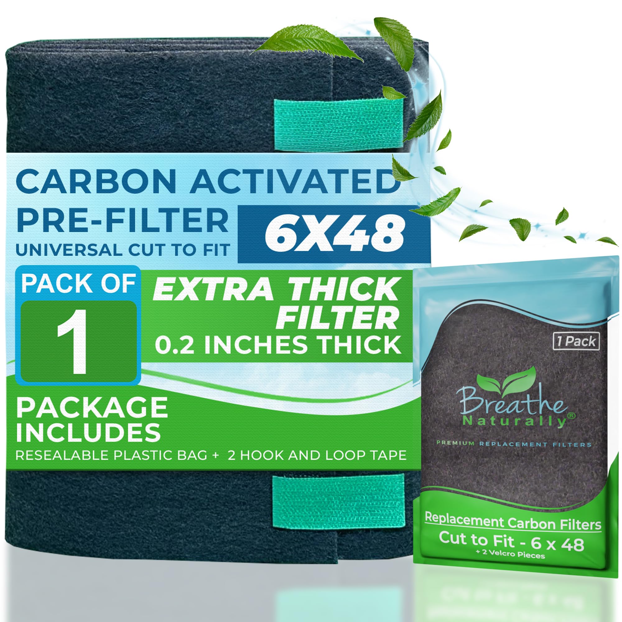 Premium Activated Carbon Air Filter - Universal Cut-to-Fit Replacement for Air Purifiers, HVAC Vents & Odor Control - Made in USA (6