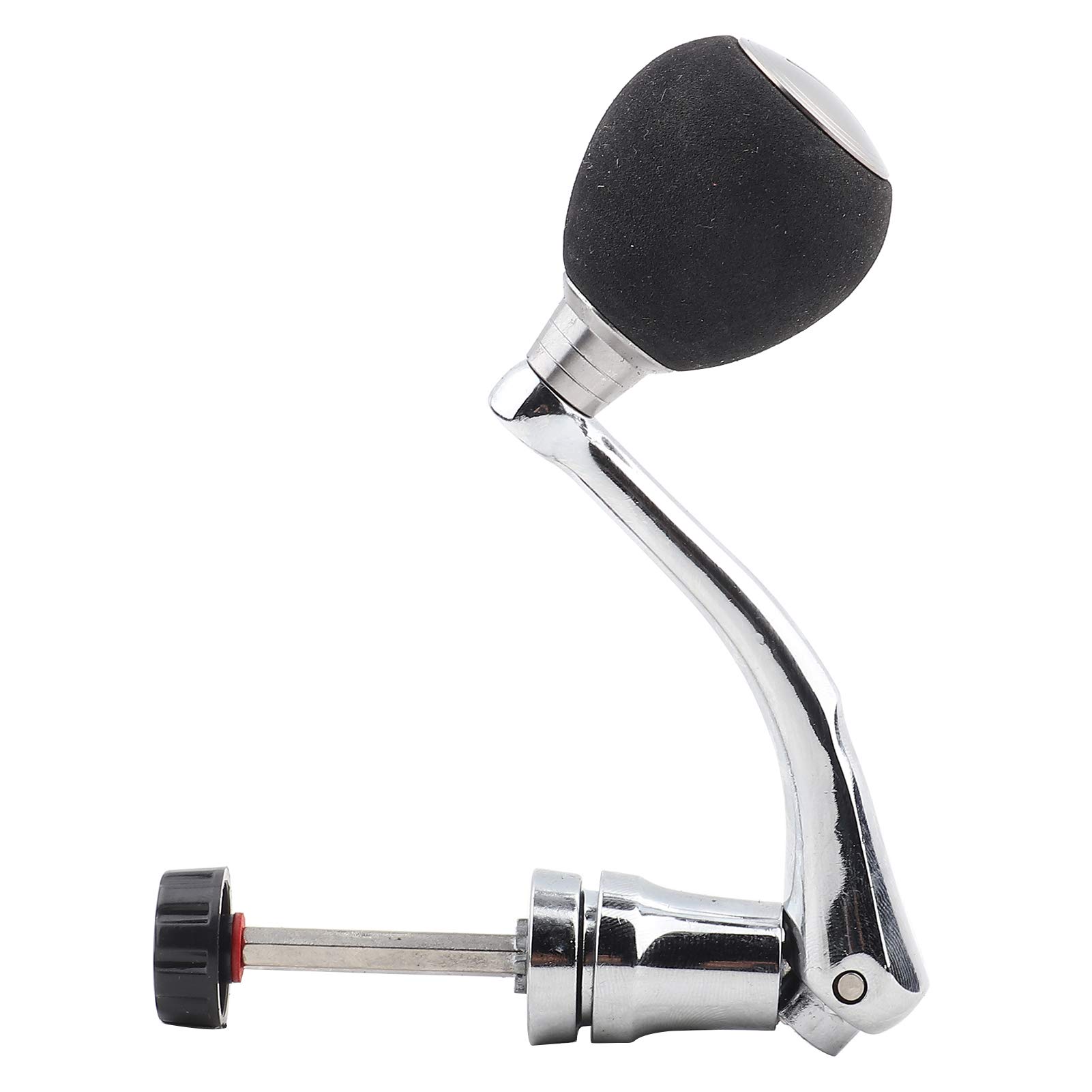 Premium Metal Spinning Fishing Reel Power Handle - Silver Rocker Arm Grip Replacement Part for Smooth Casting | Compatible with Most Spinning Reels | Perfect for Saltwater & Freshwater Fishing
