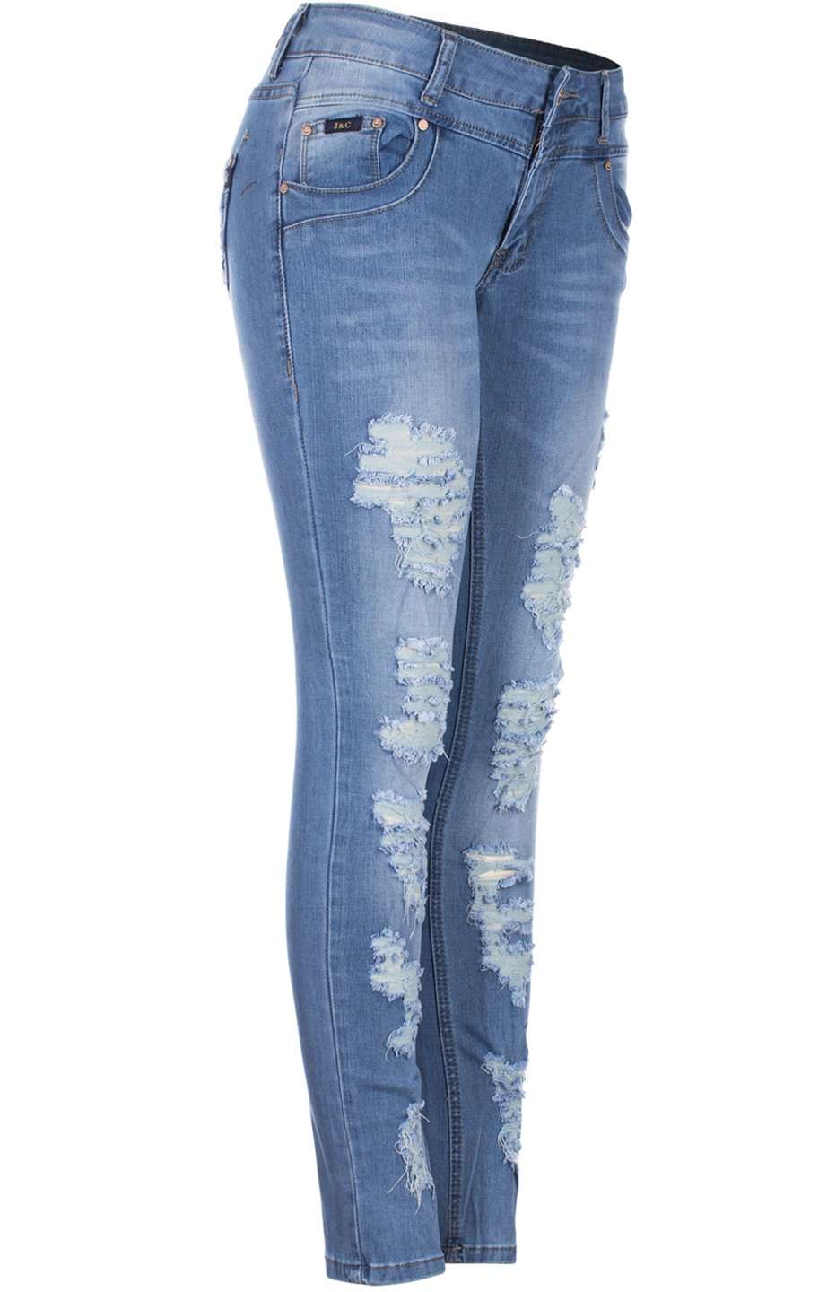 2LUV Women's Slimming Stretch Skinny Jeans - 5 Pocket High Waist Denim Pants for Everyday Casual Wear & Night Out