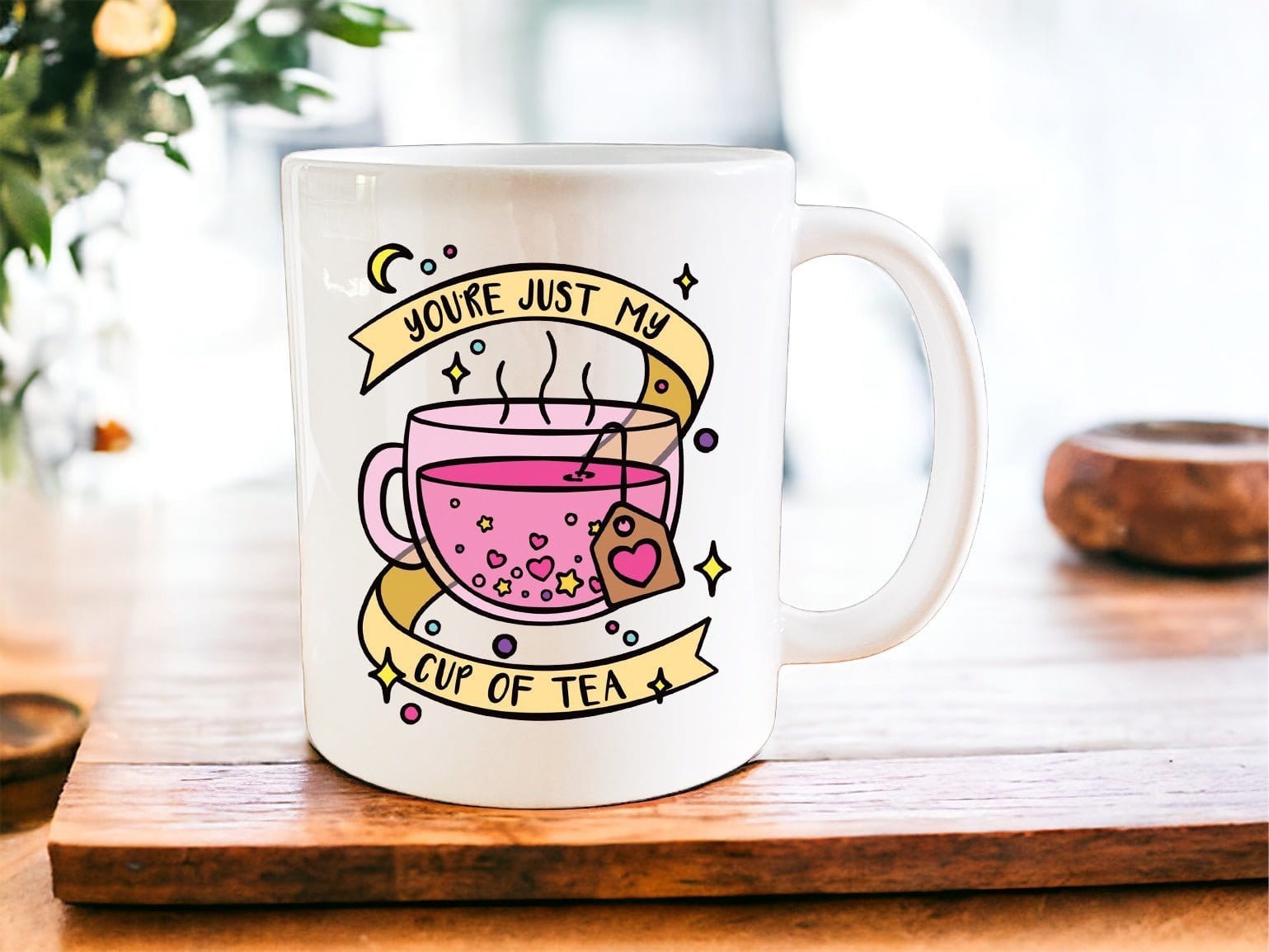 You're Just My Cup of Tea Mug - Funny Coffee Tea Cup with Handle - Perfect Gift for Tea Lovers, Best Friends & Coworkers - Great for Office, Home & Gifting