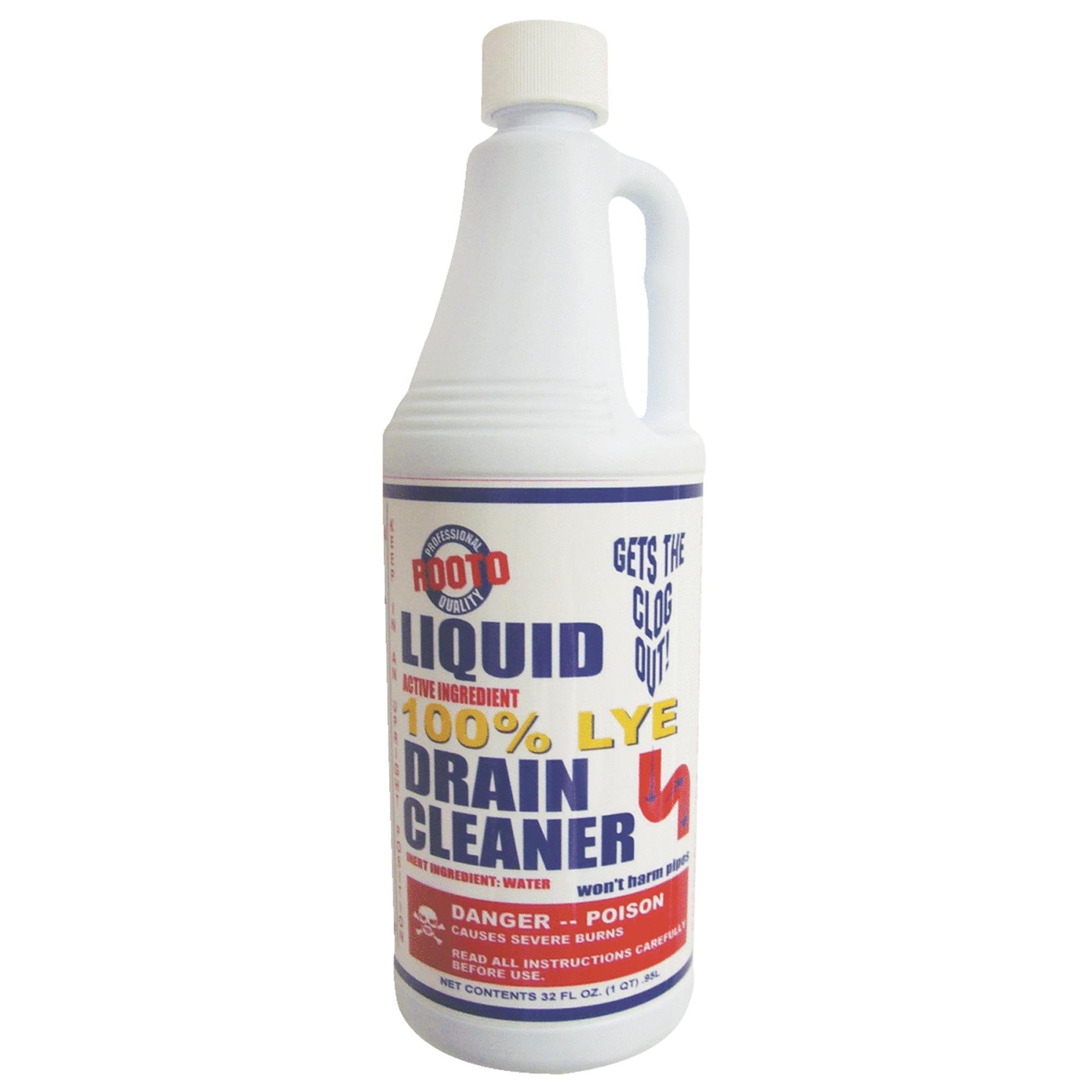 Powerful Drain Cleaner - 1 Quart Bottle for Clogged Sinks, Showers & Bathtubs | Fast-Acting Pipe Unclogger for Home & Kitchen Use