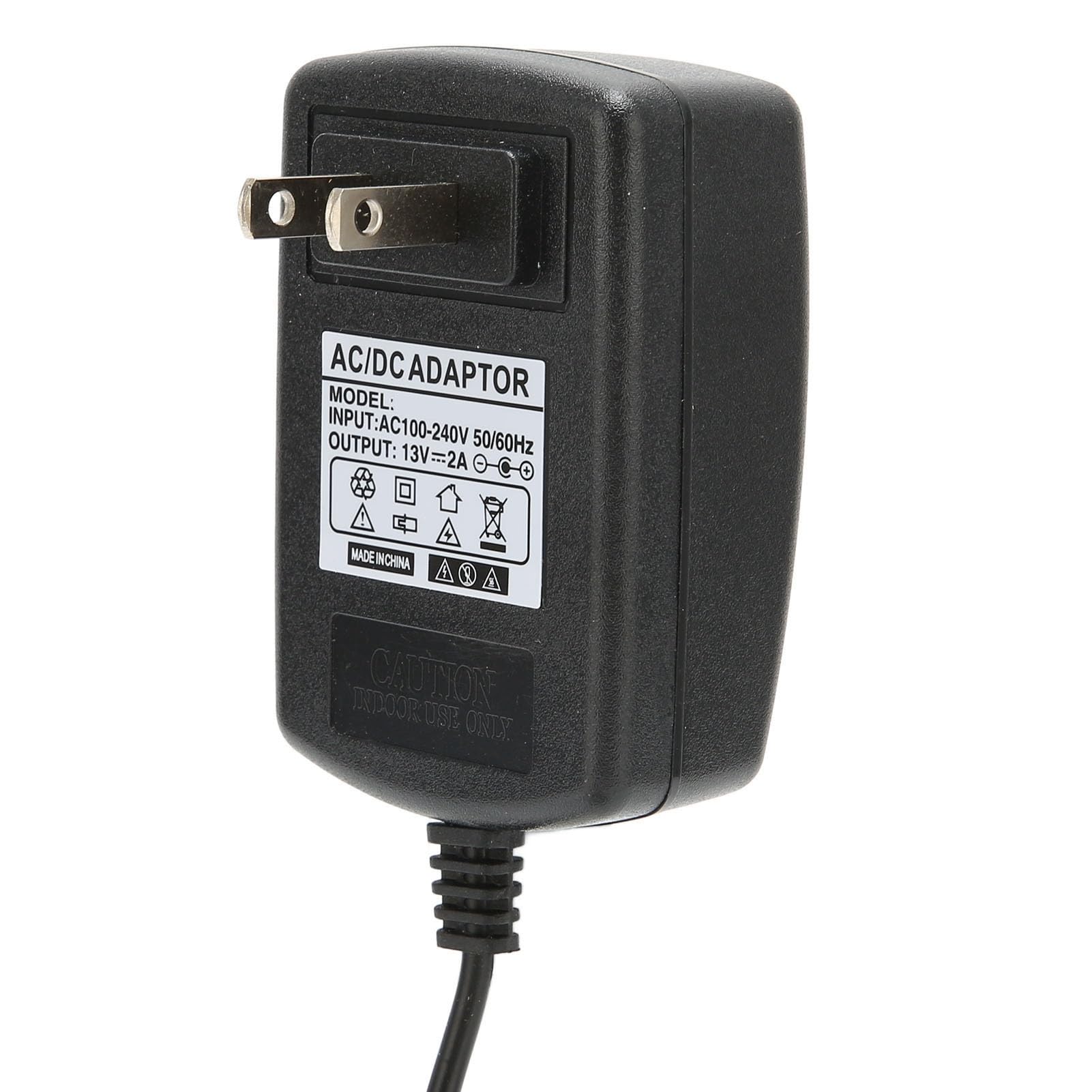 13V 2A Power Adapter AC/DC Converter 100-240V 50/60Hz - Universal Power Supply for LED Strip Lights, CCTV Cameras, Routers, Telephones, Soundbars, DVD Players, Monitors & Lithium Batteries - Perfect for Home Office, Security Systems & Entertainment Setup (US Plug)