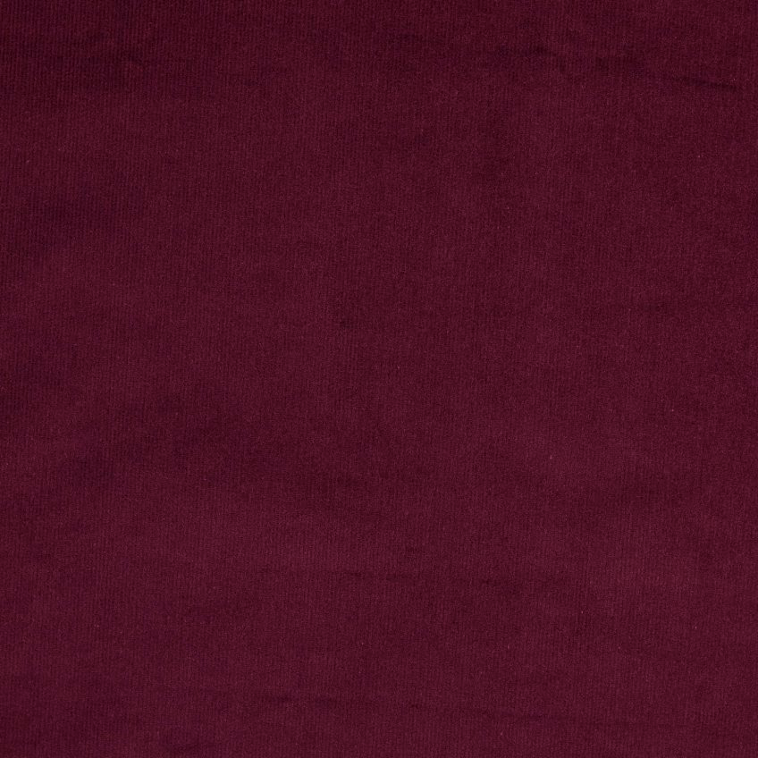 Stretch Cotton Needlecord Fabric - Burgundy Red - 40cm End of Bolt - Perfect for DIY Sewing, Crafts, and Upholstery Projects