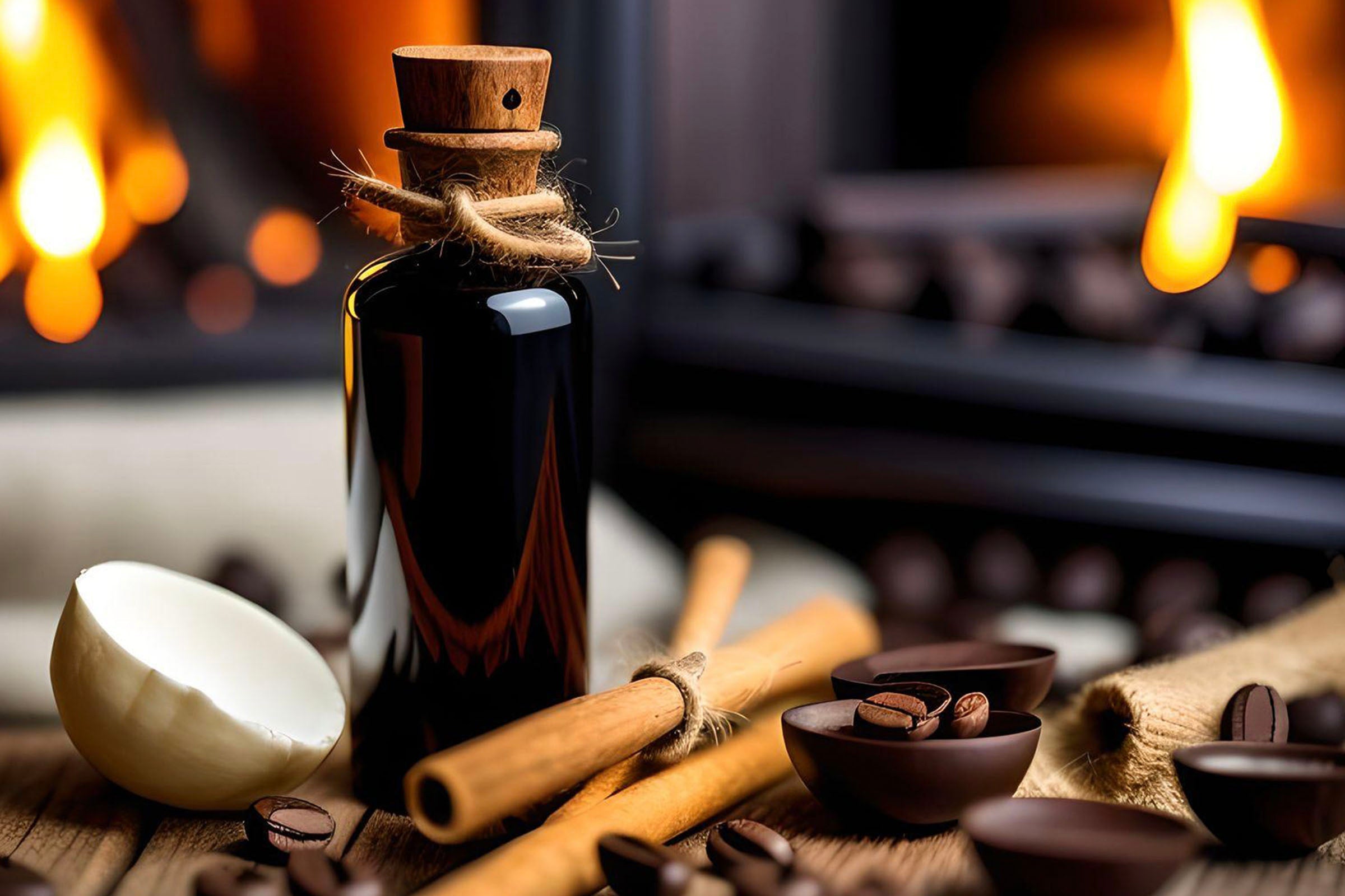 Fireside Chat Fragrance Oil - Warm & Cozy Scented Oil for Home Aromatherapy | Perfect for Diffusers, Candles & Relaxation