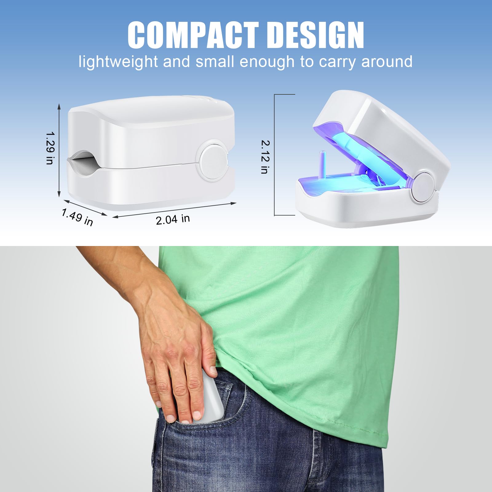 Best Nail Fungus Laser Treatment Device with LED Light - FSA & HSA Eligible for Toenail & Fingernail Fungal Infections - Effective Home Remedy for Healthy Nails
