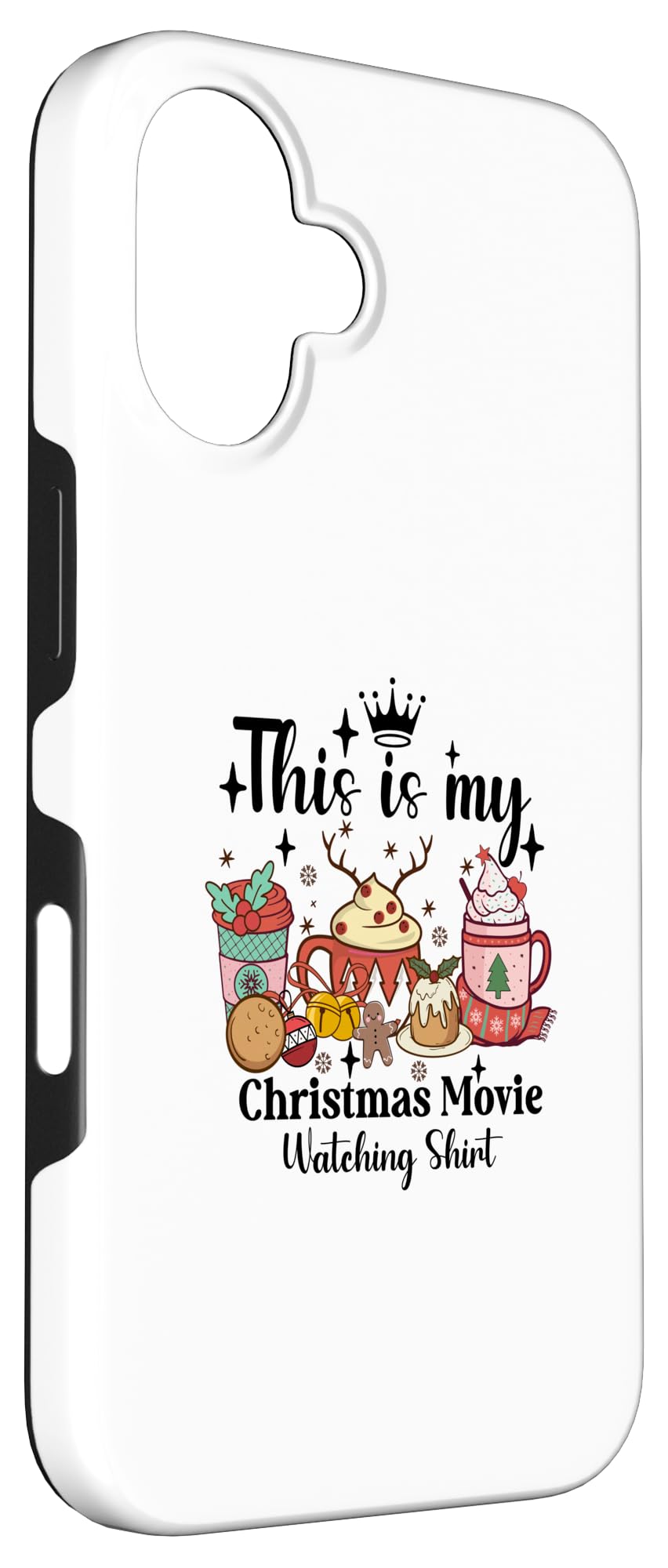 iPhone 16 Protective Case for Christmas Gifts - Holiday Movie Night Accessories | Perfect for Christmas Parties, Family Gatherings & Cozy Winter Evenings