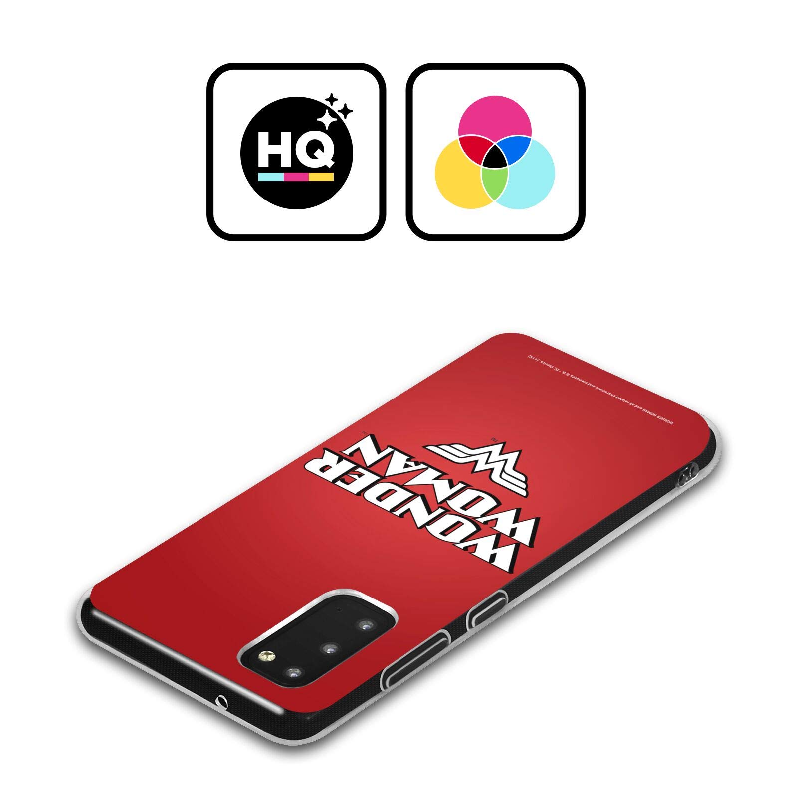 Wonder Woman DC Comics Soft Gel Case for Samsung Galaxy A01 Core (2020) - Officially Licensed Text Logos Protective Cover by Head Case Designs | Perfect for Daily Use & Superhero Fans
