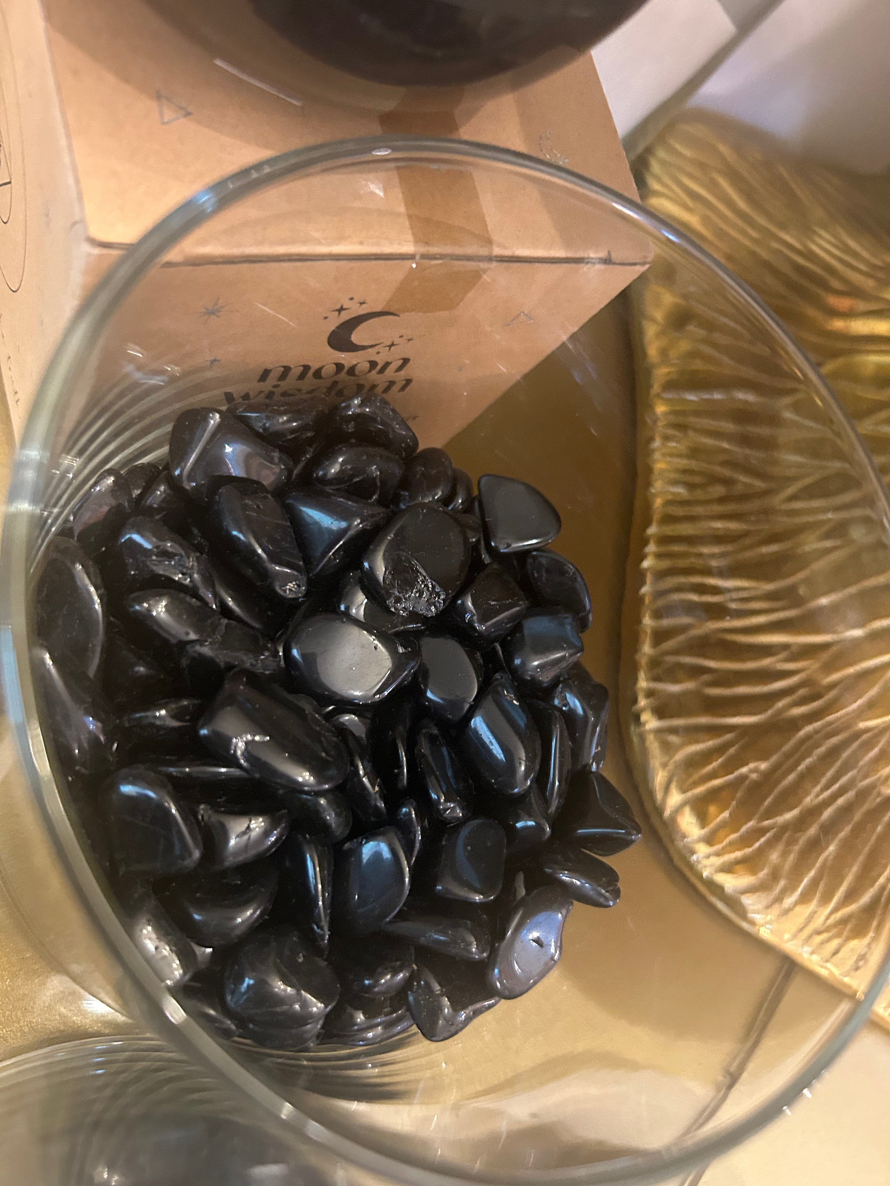 Onyx Crystal Tumbler for Makeup Altar | Aesthetic Drinkware for Beauty Rituals & Spiritual Practices