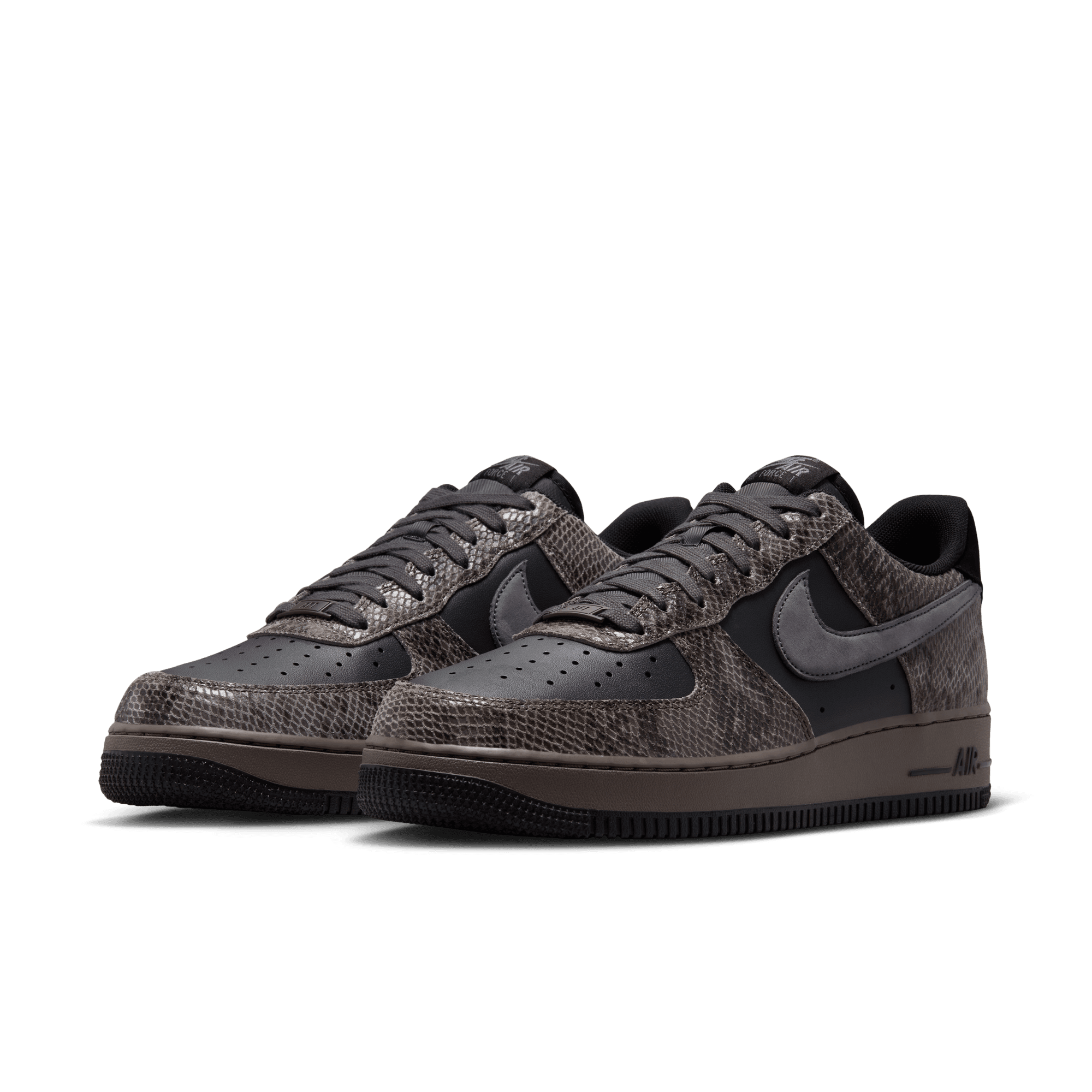Nike Air Force 1 '07 LV8 Off Noir Snakeskin Sneakers - Premium Basketball Shoes for Men & Women - Perfect for Streetwear, Casual Outfits & Sneaker Collection
