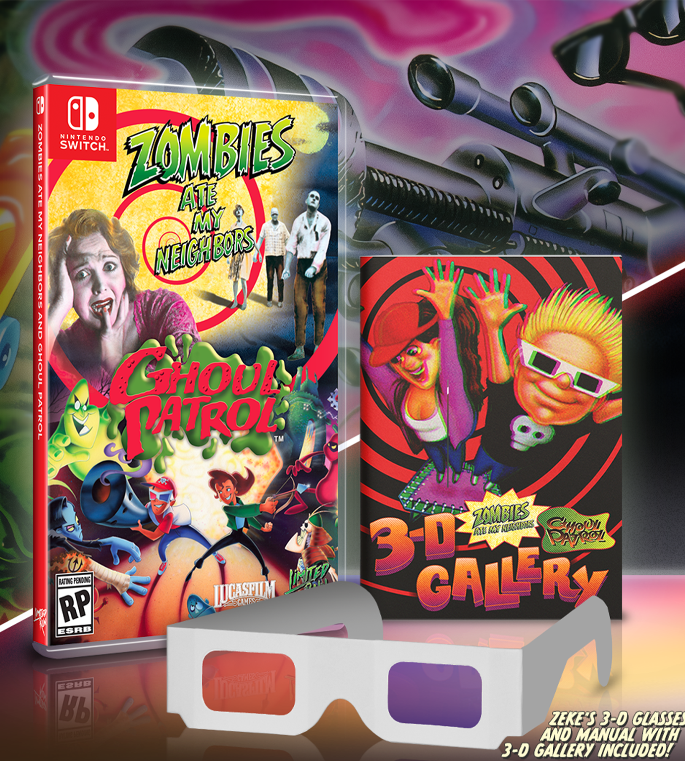 Limited Run #112: Zombies Ate My Neighbors & Ghoul Patrol - Nintendo Switch Game - Retro Horror Adventure for Halloween Gaming & Nostalgic Fun