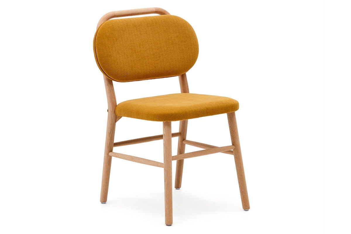 Como Hilda Chair - Soft Chenille Fabric Upholstered Accent Chair for Living Room, Bedroom, or Office - Comfortable Modern Seating with Sturdy Metal Legs