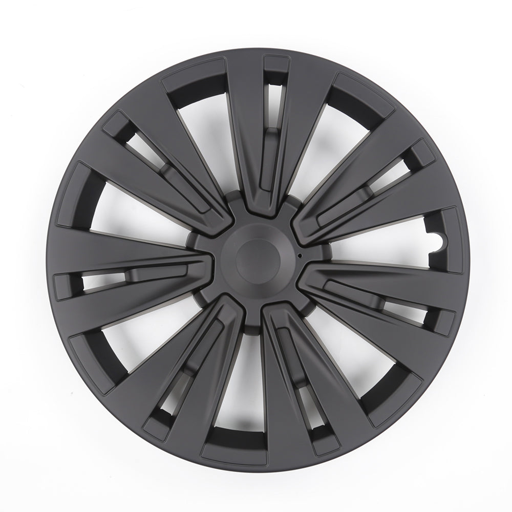 EVBASE 19 Inch Tesla Model Y Turbine Wheel Covers - 4PCS Matte Black Sport Rims for Model X Version | Enhance Style & Protect Alloy Wheels | Perfect for Daily Commuting & Road Trips