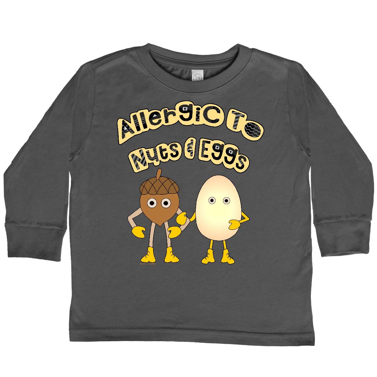 Allergic to Nuts & Eggs Toddler Shirt - Safe Kids Tee for School & Play