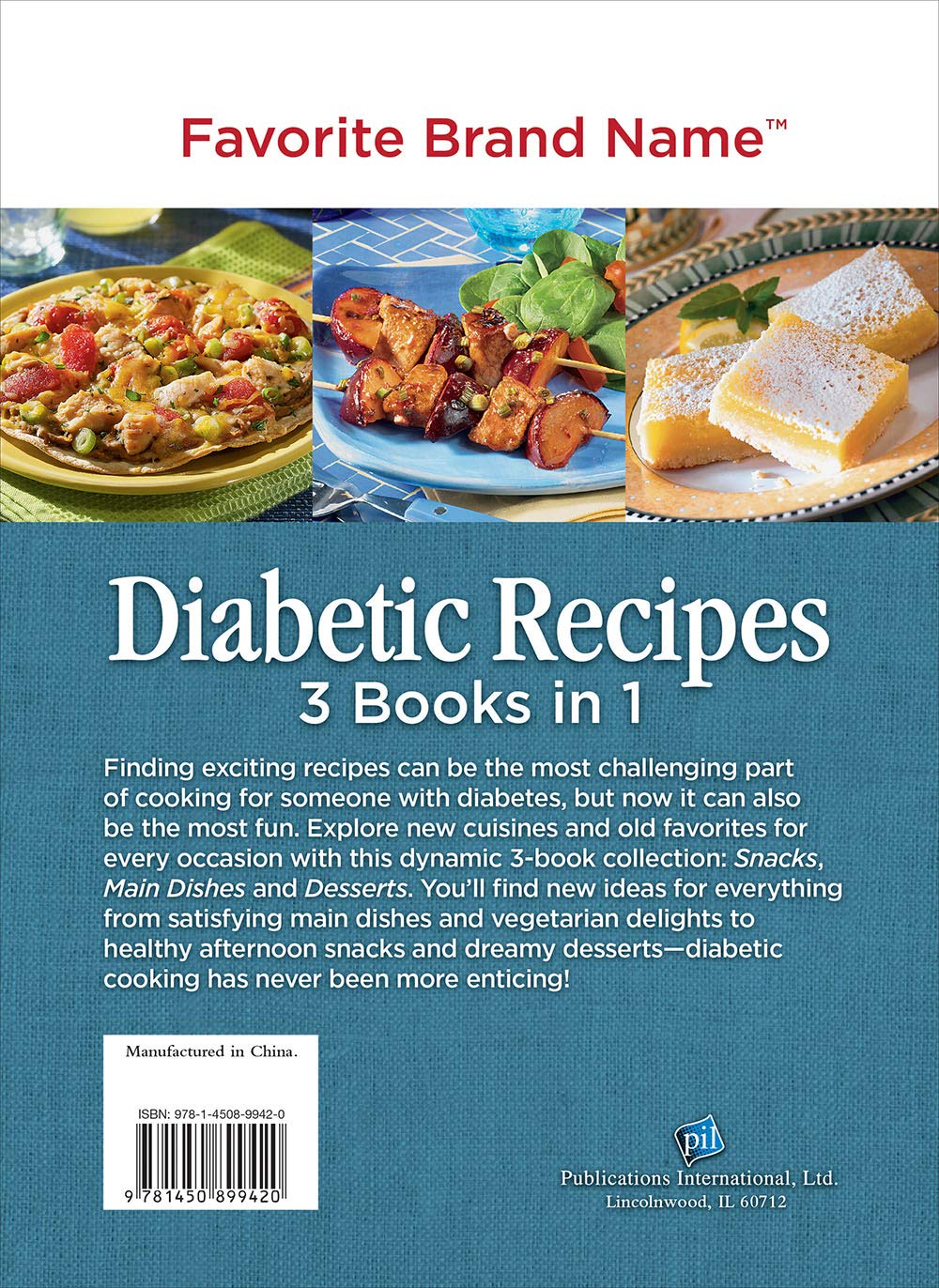 Diabetic-Friendly Cookbook: 3-in-1 Recipe Collection for Snacks, Main Dishes & Desserts | Healthy Meal Planning for Diabetes Management at Home