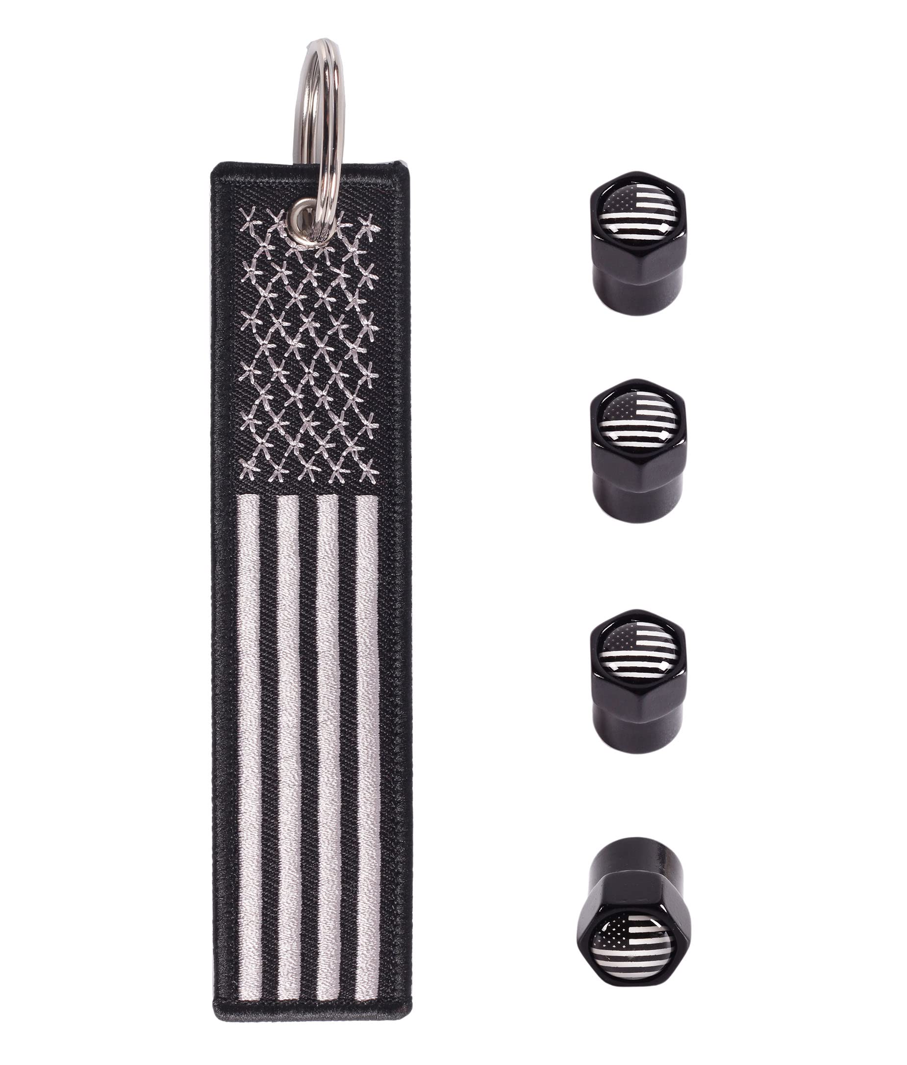 Durable Car Keychains & Tire Valve Stem Caps - Universal Fit for Cars, Motorcycles, Bikes & Trucks - Ideal Gift for Men & Women - Perfect for Vehicle Customization & Security Enhancement