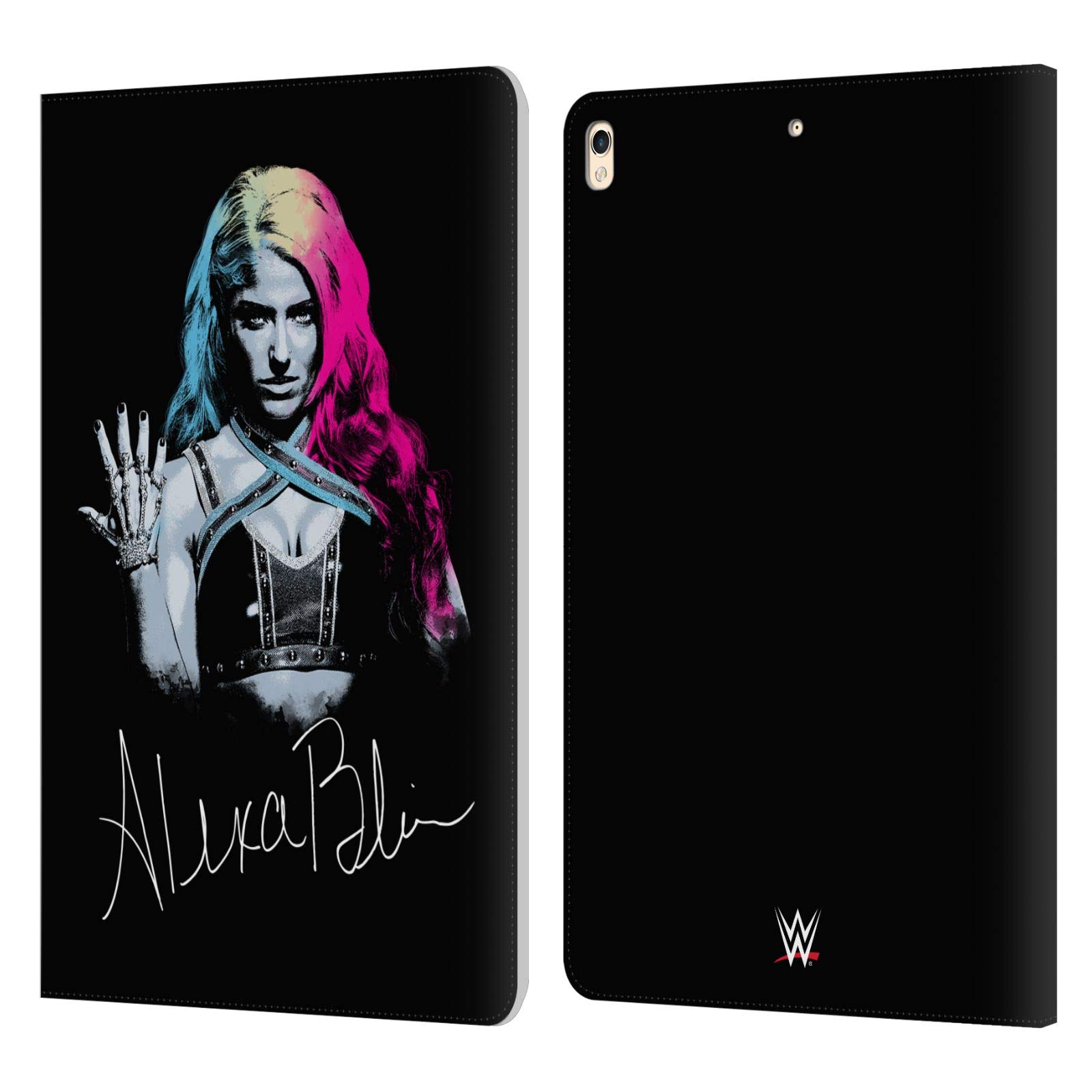Officially Licensed WWE Alexa Bliss Leather Book Wallet Case for Apple iPad Pro 10.5 (2017) - Photo & Signature Design - Perfect for Wrestling Fans & iPad Protection