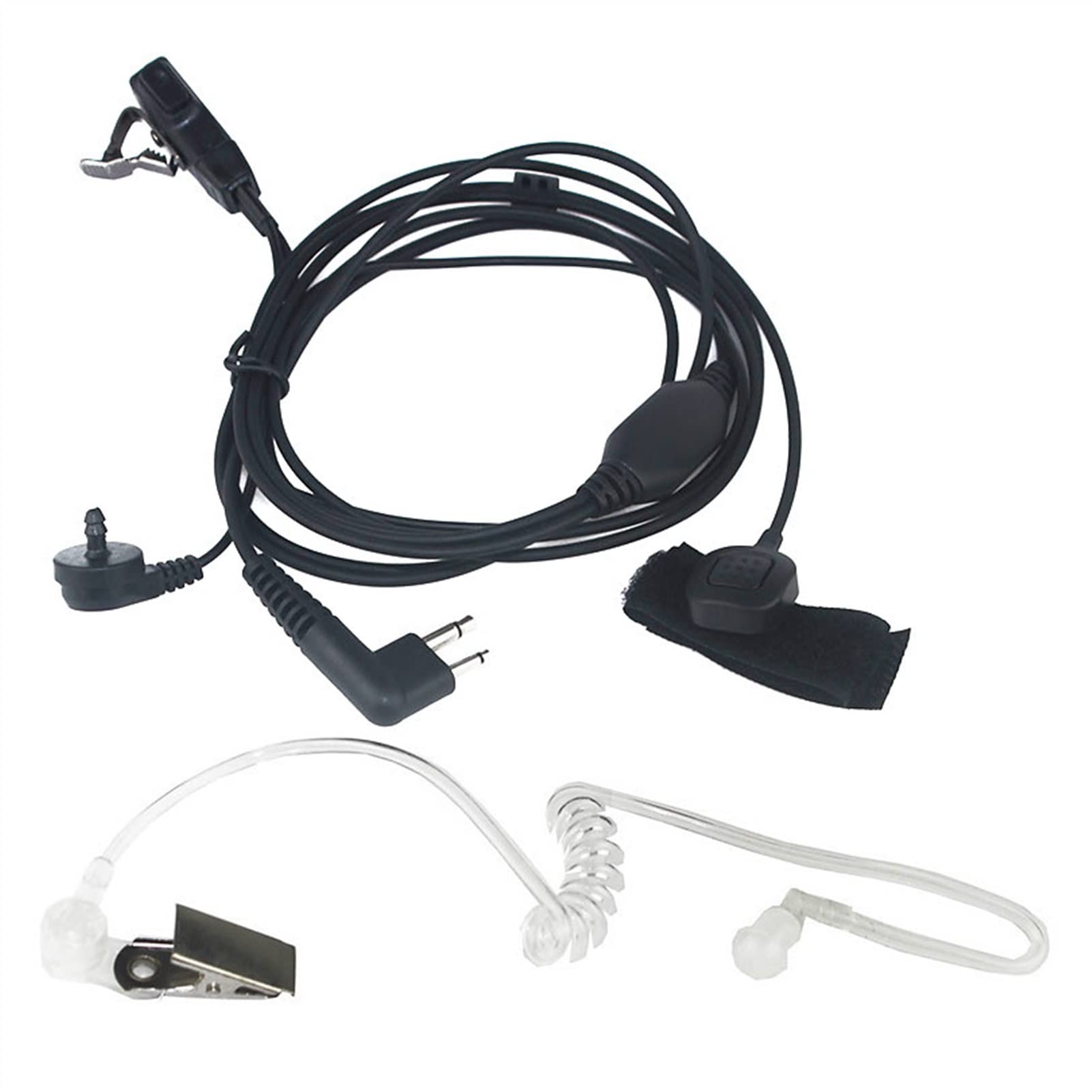 ARSMI 10-Pack PTT Tube Earpiece Headset with Microphone for Motorola Walkie-Talkies - Secure Communication for Security, Construction & Event Staff