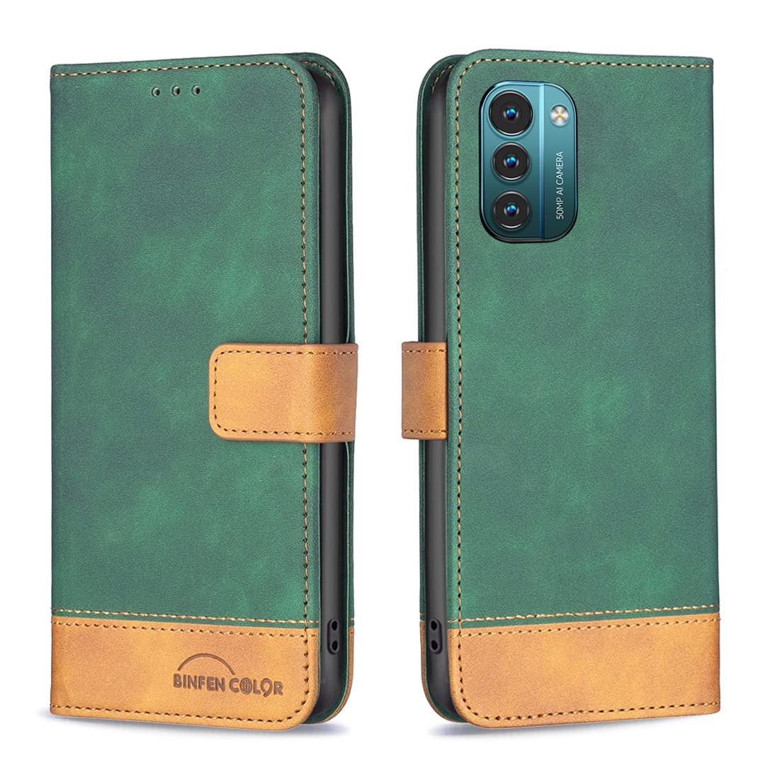 Premium Magnetic Flip Wallet Phone Case for Nokia G11 - Protective Cover with Folding Stand & Card Slots (Green) | Perfect for Daily Use, Travel & Business