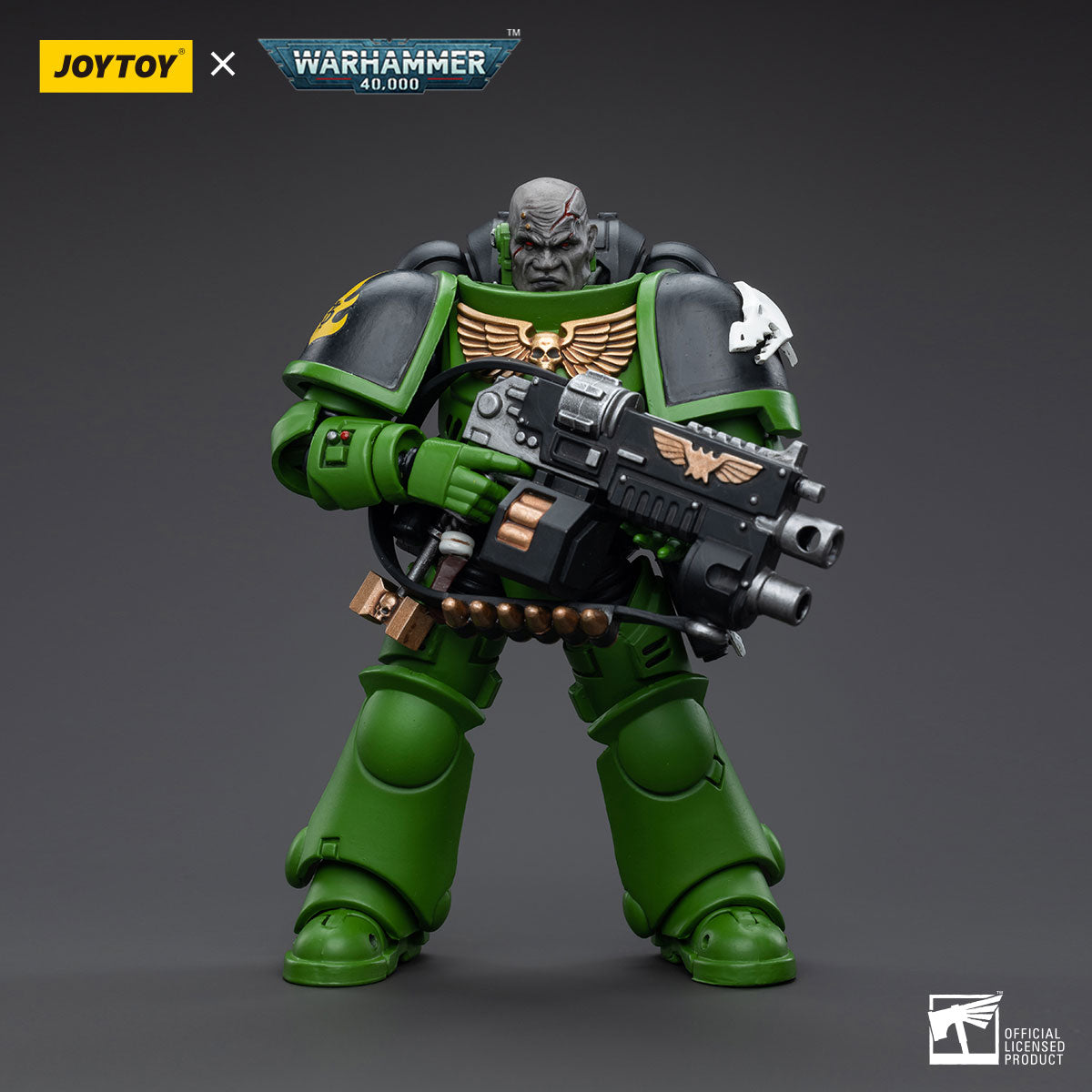 1/18 JOYTOY 3.75 Inch Warhammer 40K Salamanders Space Marines Intercessors Action Figure Set (4pcs) - Perfect for Collectors, Tabletop Gaming & Display Scenes