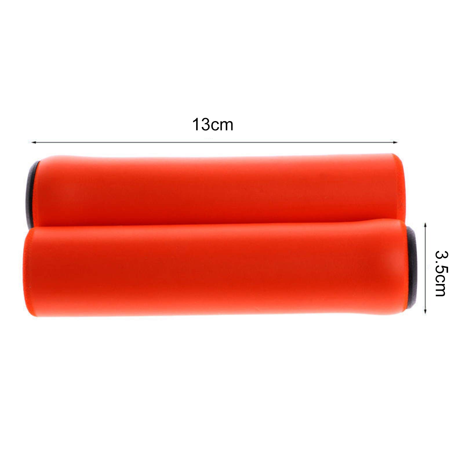 Non-Slip Silicone Bike Handlebar Grips - Comfortable Mountain/BMX/Cruiser Bicycle Hand Grips for Scooters, Tricycles & Wheelchairs | Durable & Shock-Absorbing for Urban Commuting, Trail Riding & Daily Cycling (Pink)