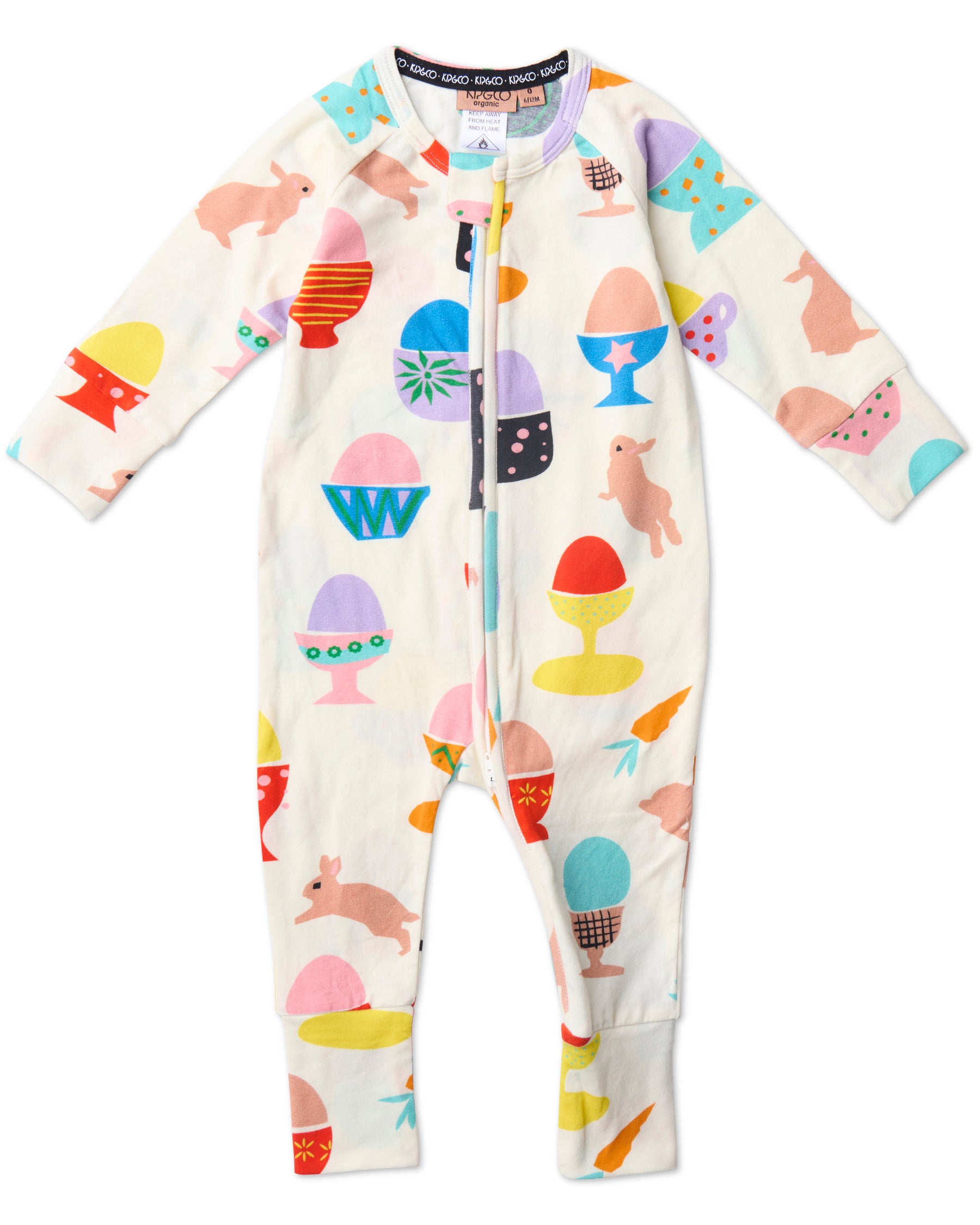 Organic White Long Sleeve Zip Romper for Baby Boys & Girls - Soft Cotton Jumpsuit with Zipper Closure - Perfect for Playtime, Photoshoots & Special Occasions